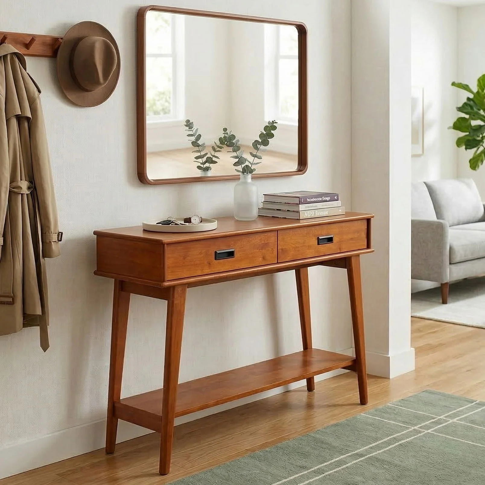 Draper - Console Table - Teak - Image 3