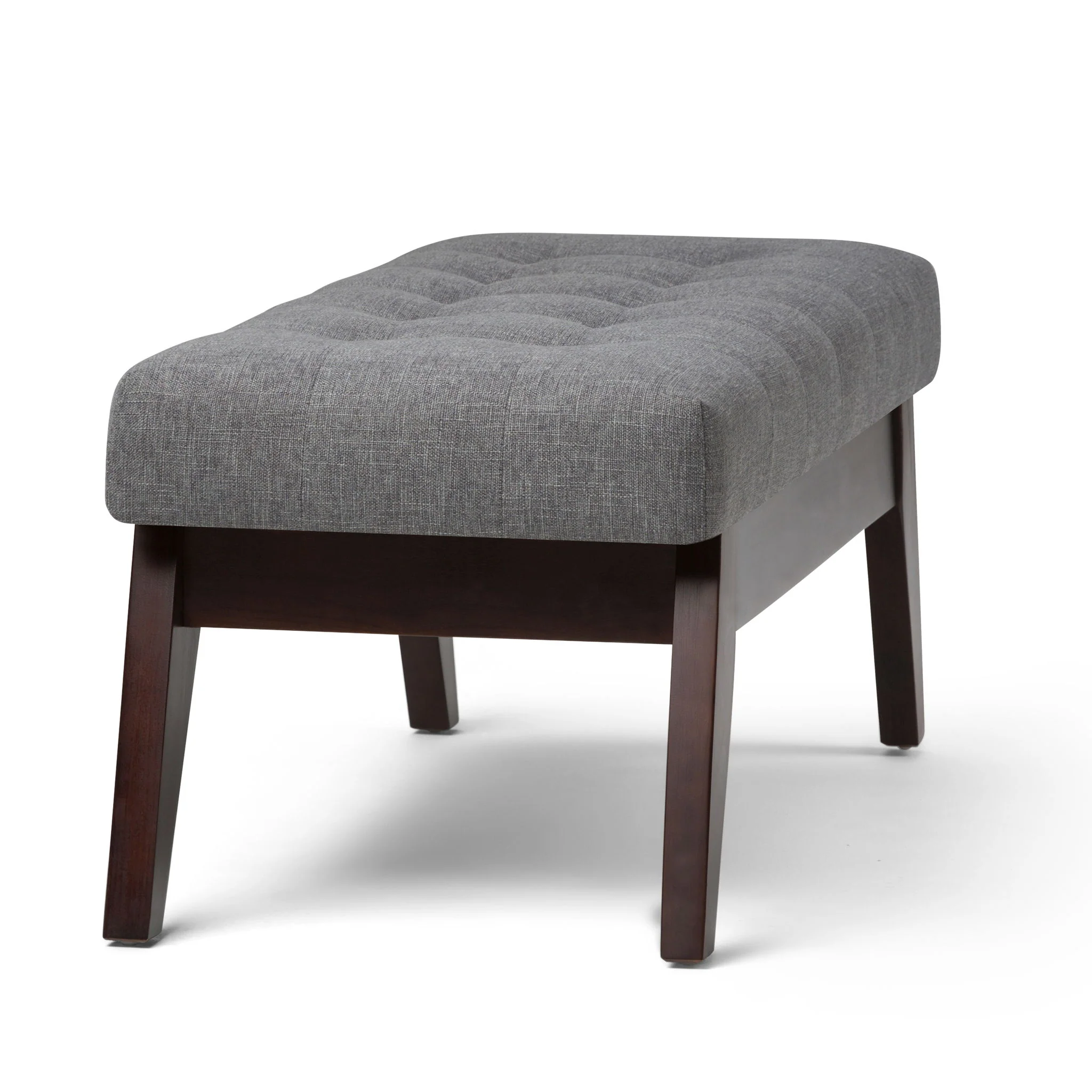 Draper - Upholstered Mid Century Tufted Ottoman Bench - Image 8