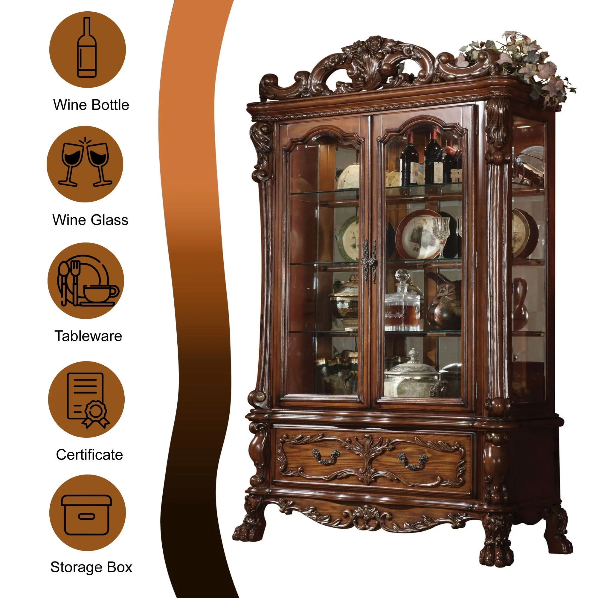 Dresden - Curio - Cherry Oak - Image 3