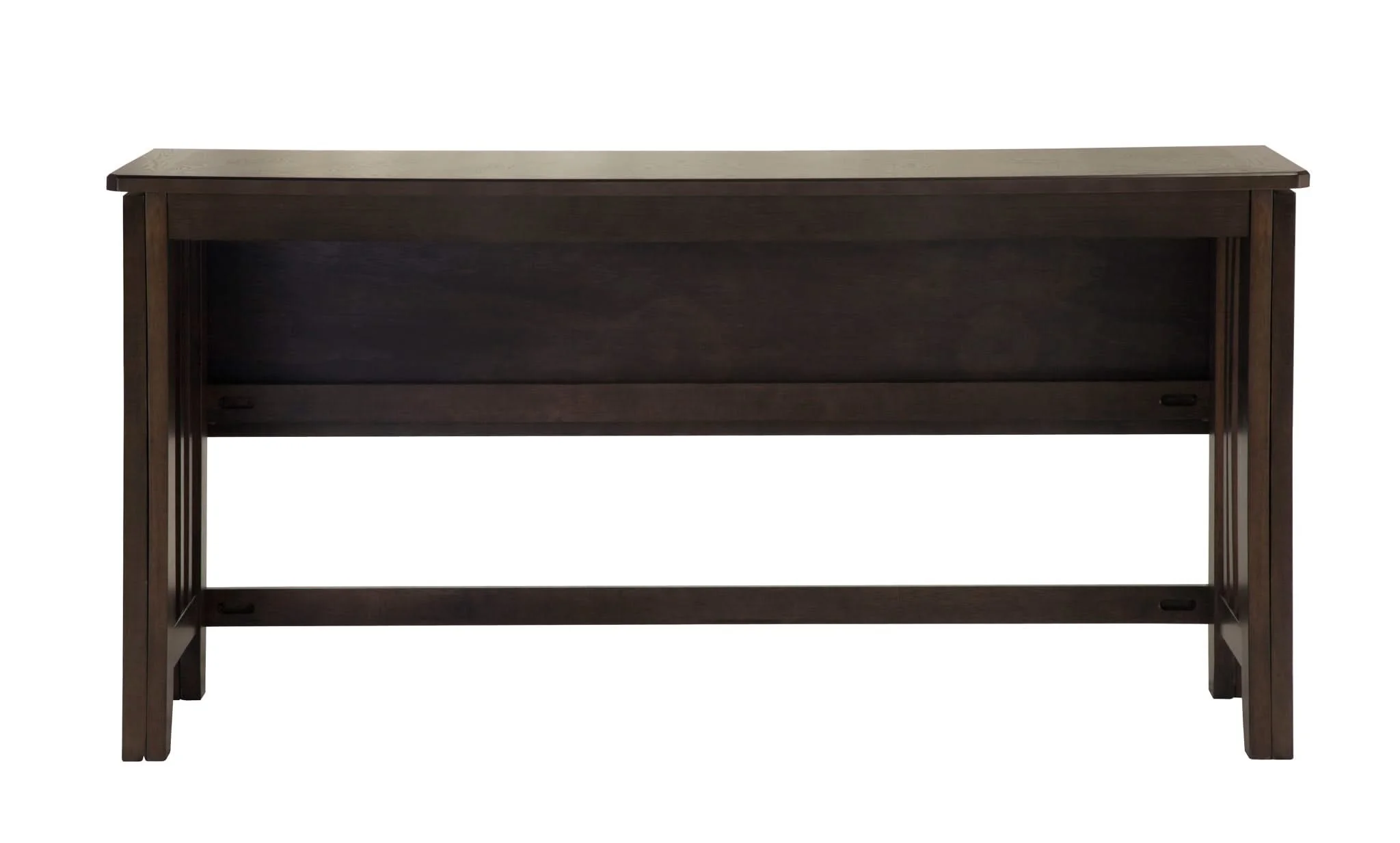 Drop Leaf Table & 4 Stools - Dark Brown - Image 4