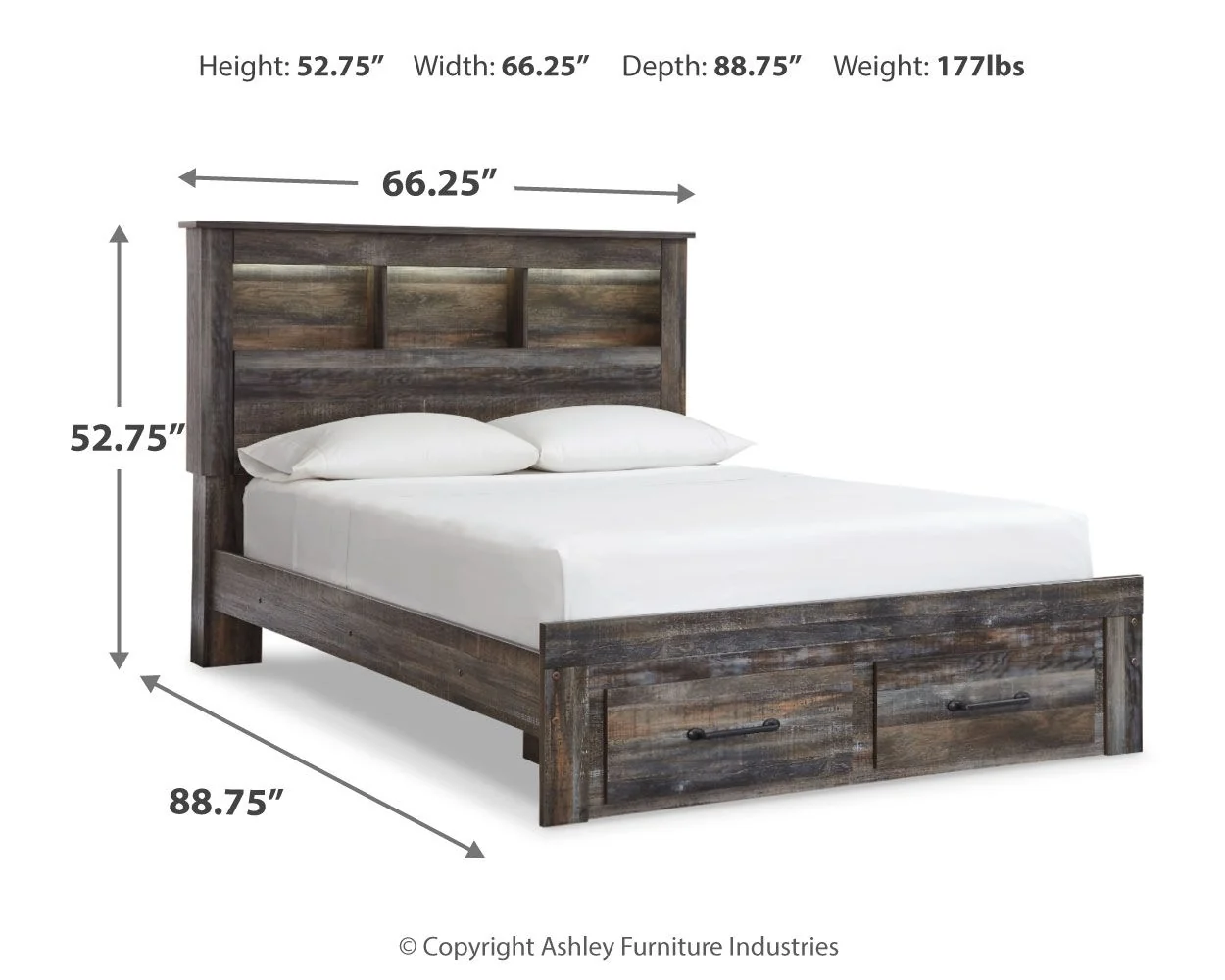 Drystan - Panel Bookcase Bed - Image 36