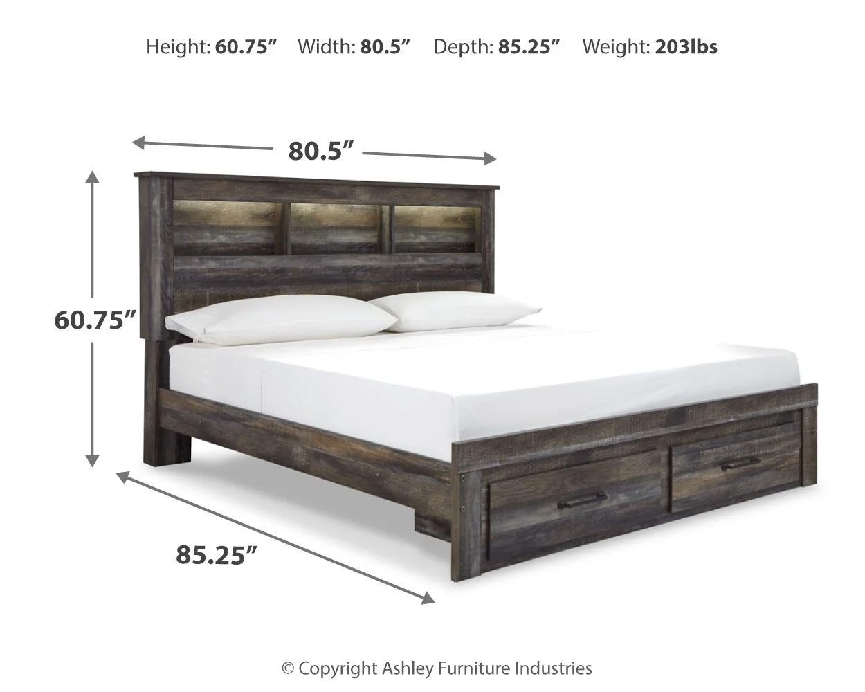 Drystan - Panel Bookcase Bed - Image 39