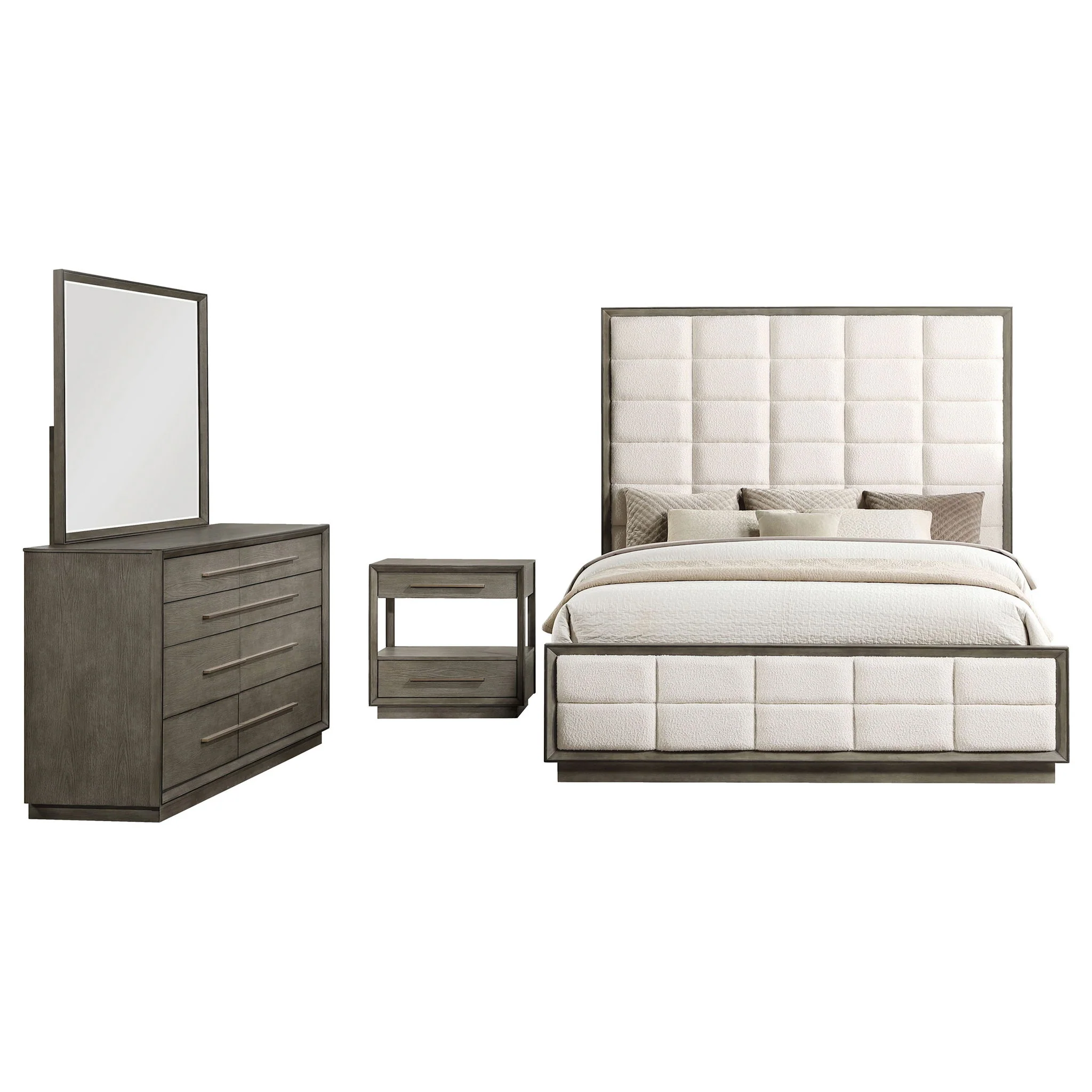Durango 4-piece Queen Bedroom Set Taupe Oak - Image 4