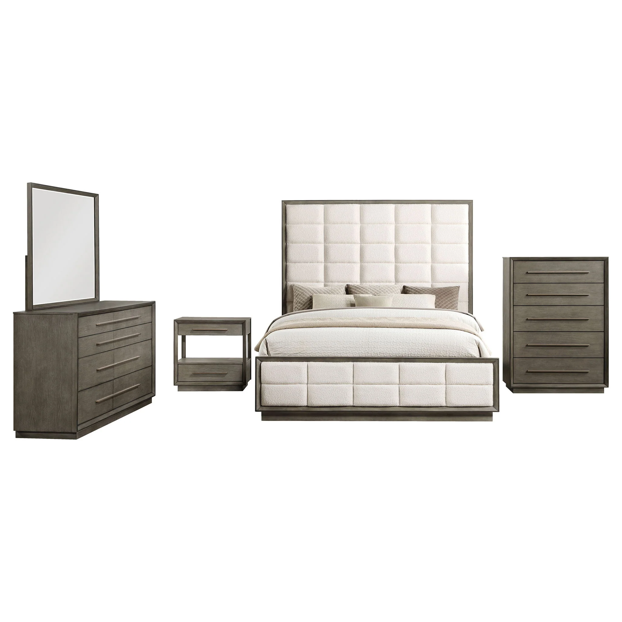 Durango 5-piece California King Bedroom Set Taupe Oak - Image 4