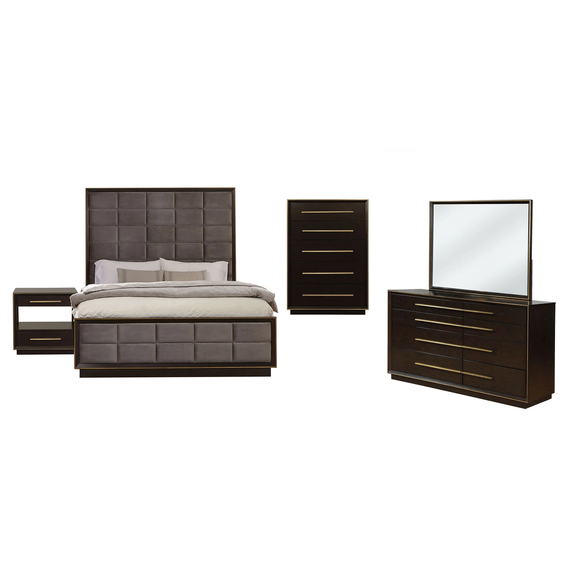 Durango 5-piece Eastern King Bedroom Set Smoked Peppercorn - Image 2