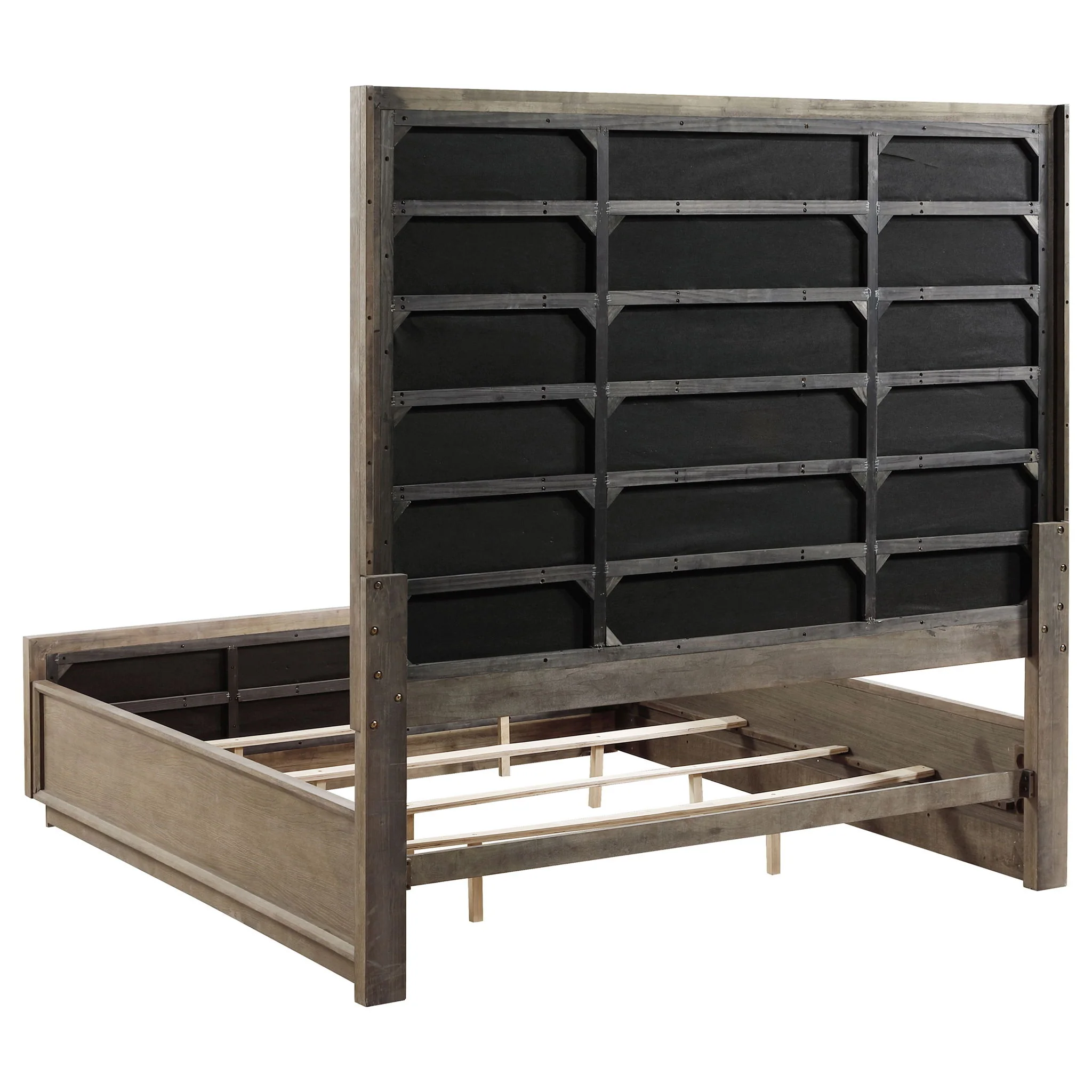 Durango 80-inch Eastern King Panel Bed Taupe Oak - Image 3
