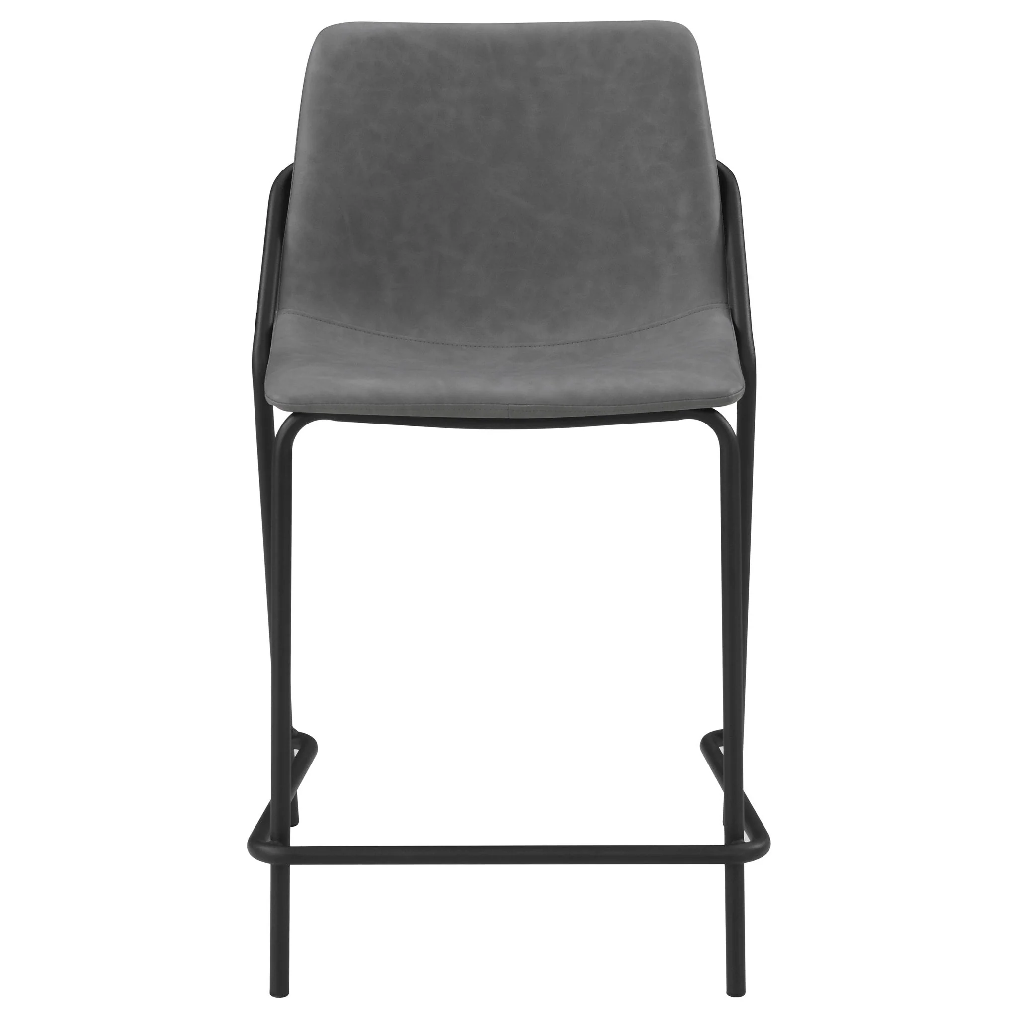 Earnest Upholstered Counter Chair Grey (Set of 2) - Image 3