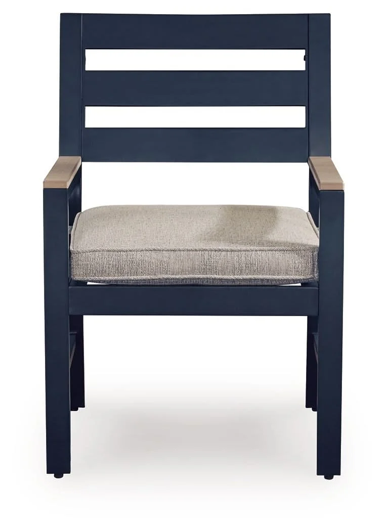 East Beach - Arm Chair With Cushion (Set of 2) - Blue - Image 2