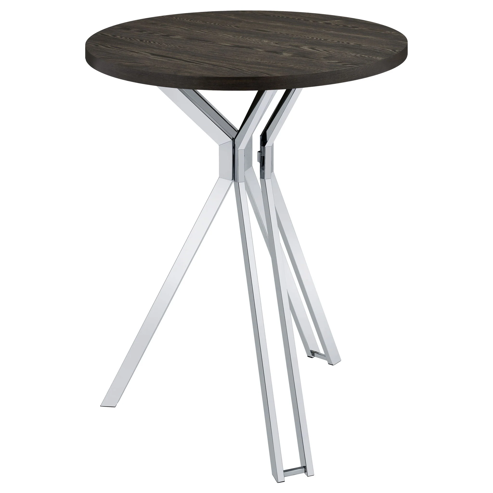Edgerton Round 35-inch Pub Height Bistro Bar Table Dark Oak - Image 3