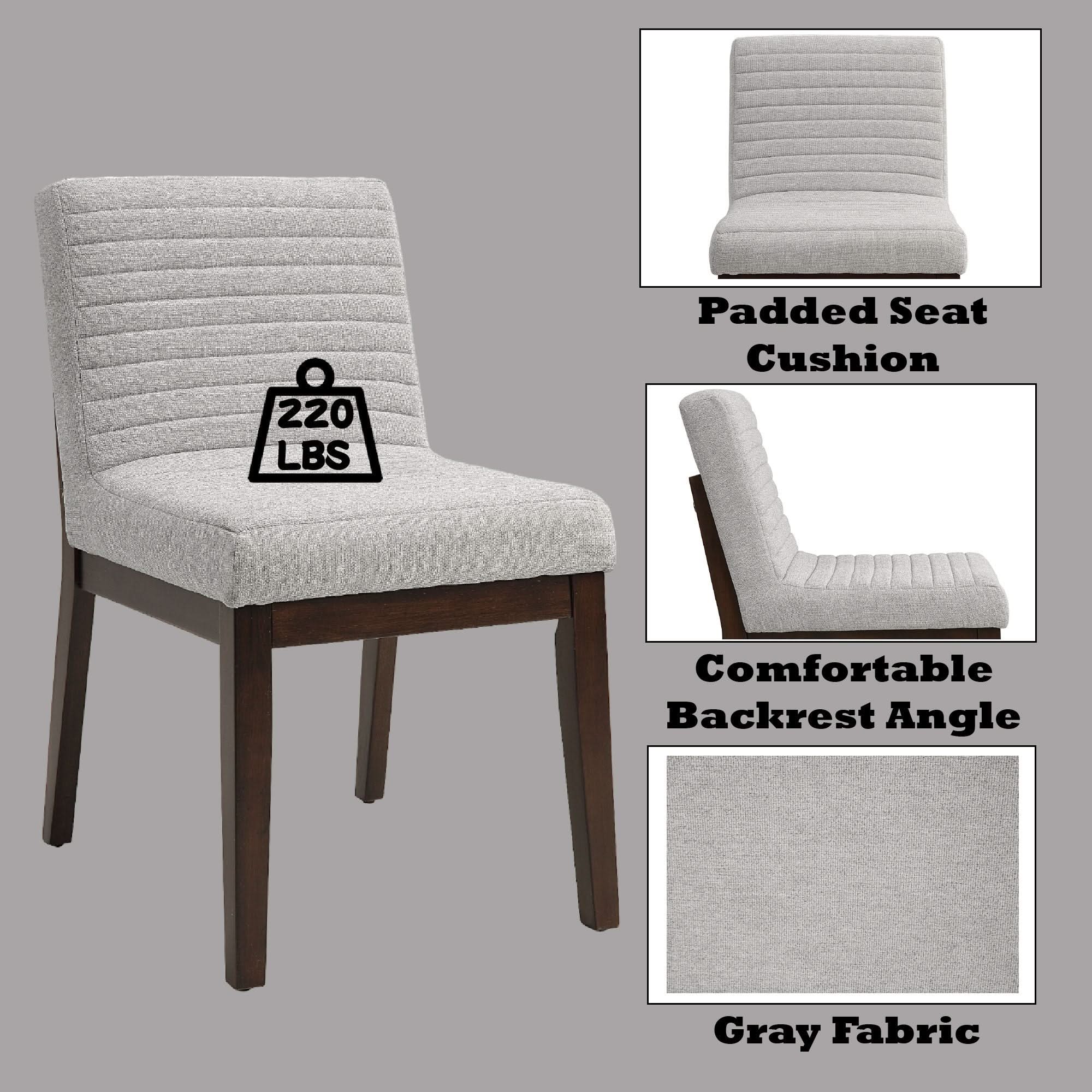 Edwyn - Linen Side Chair (Set of 2) - Gray - Image 3