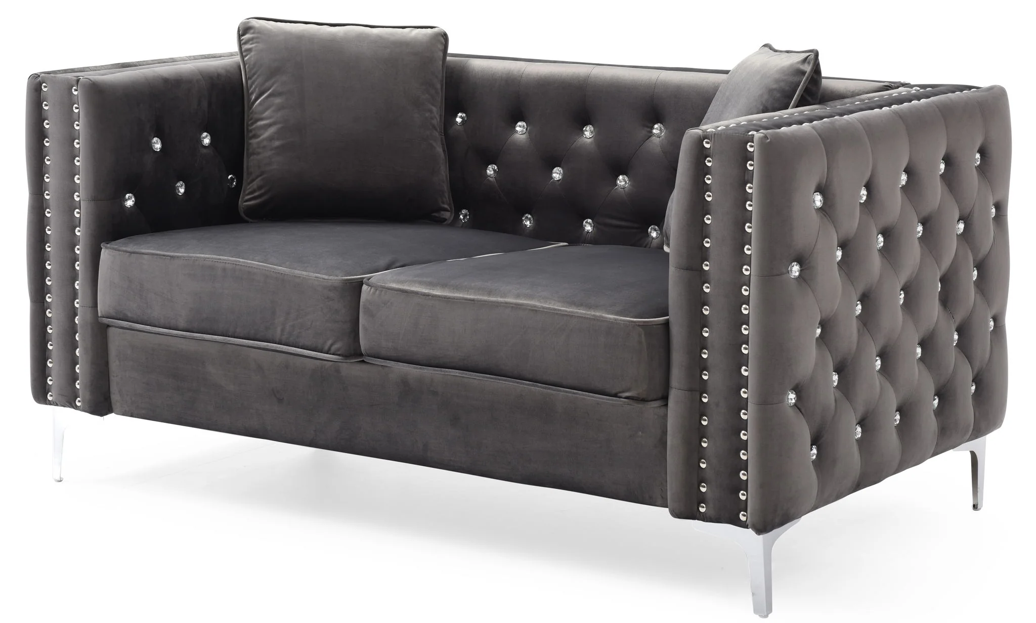 Elegant Track Arm Loveseat - Image 18
