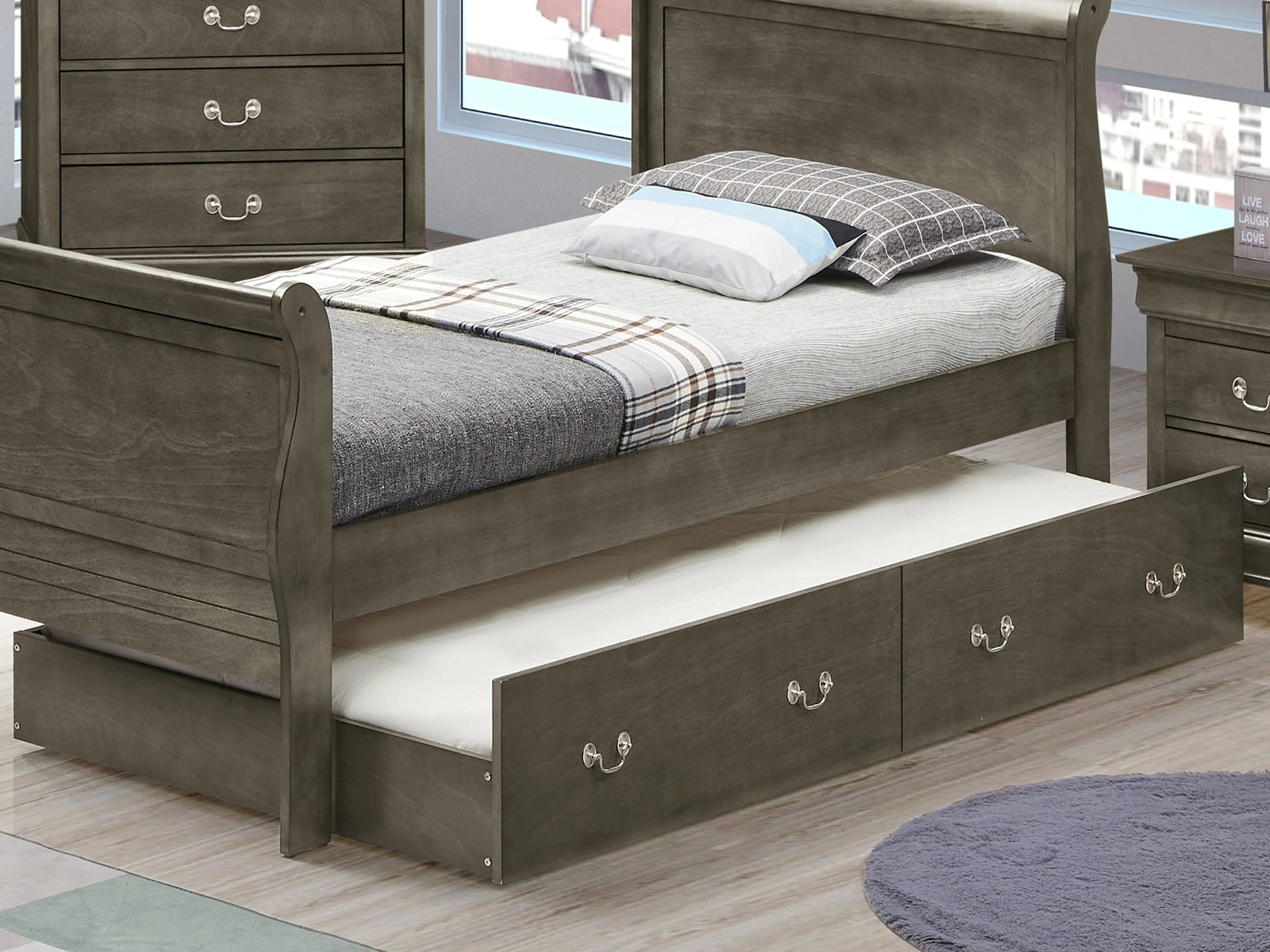 Elegant Trundle Bed With Timeless Charm - Image 11