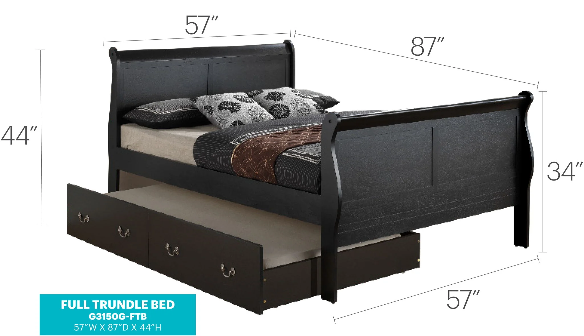 Elegant Trundle Bed With Timeless Charm - Image 18