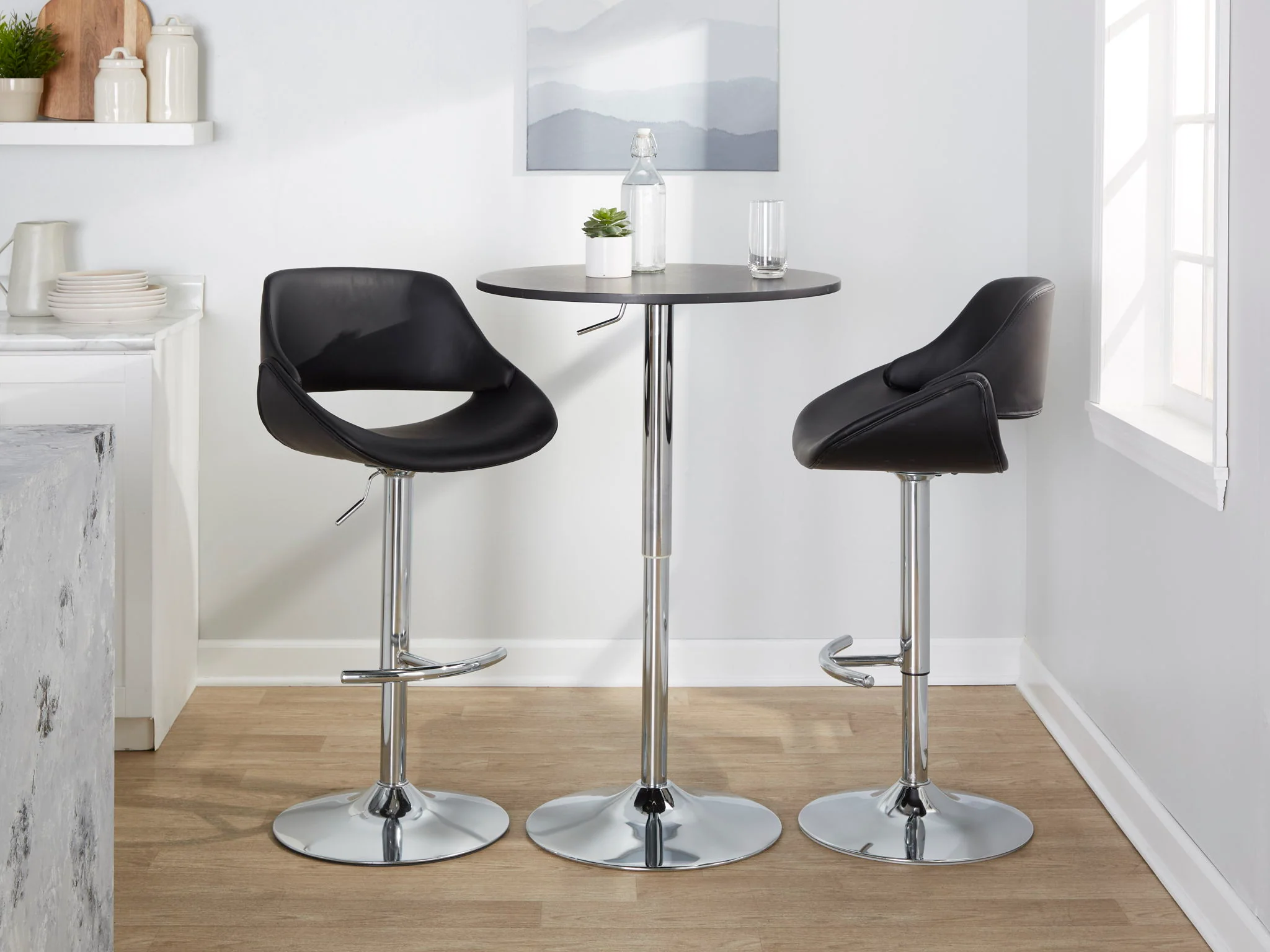 Elia - Contemporary Adjustable Bar Table - Image 5
