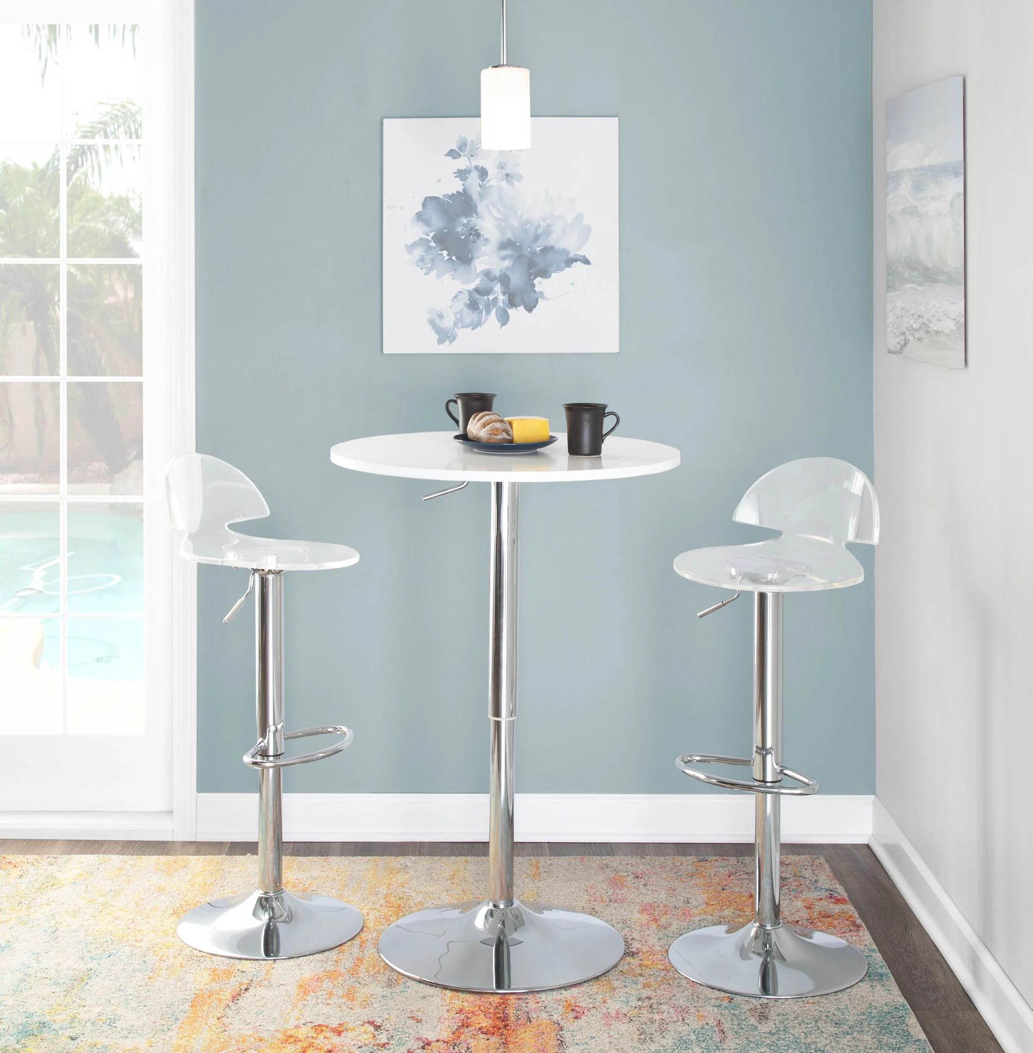 Elia - Contemporary Adjustable Bar Table - Image 9