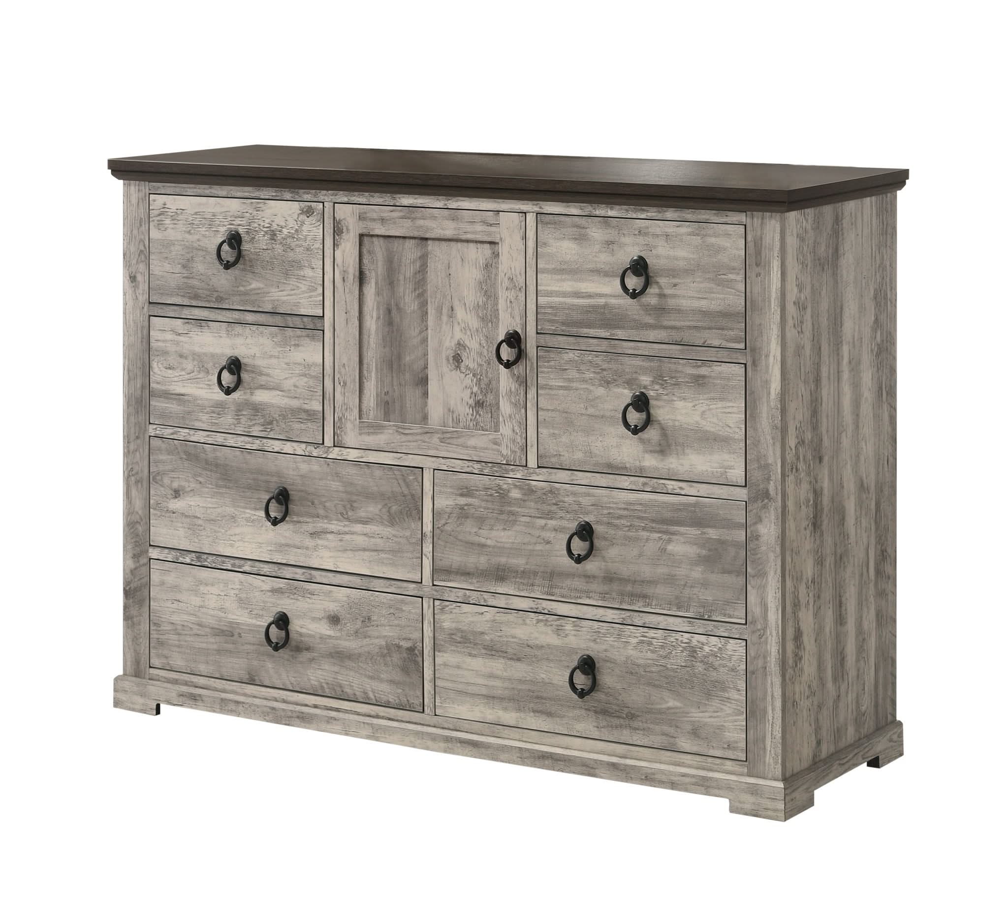 Ella-Mae - Queen 5 Piece Bedroom Set - Gray - Image 4