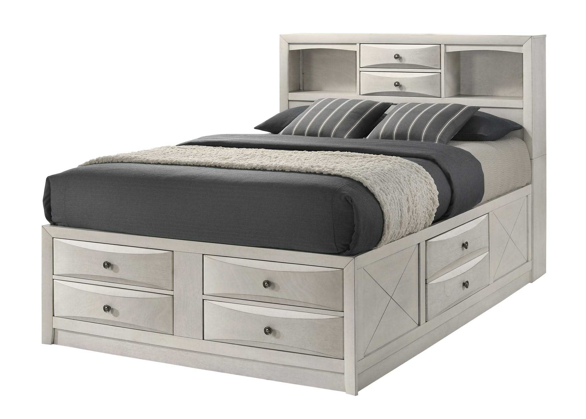 Emily - Queen 4 Piece Bedroom Set - White - Image 2