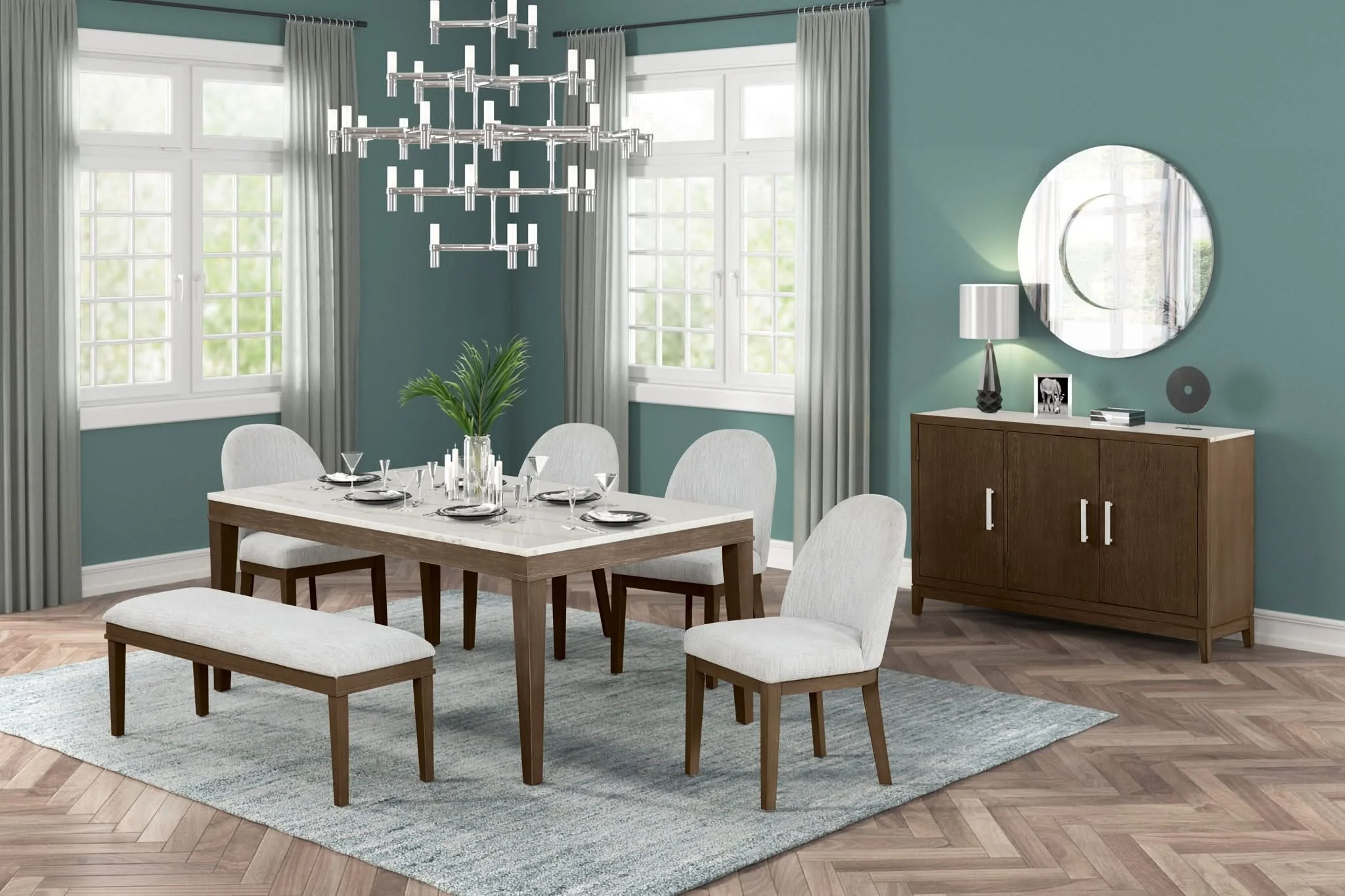 Essence - Upholstered Curved Back Chair - Image 4