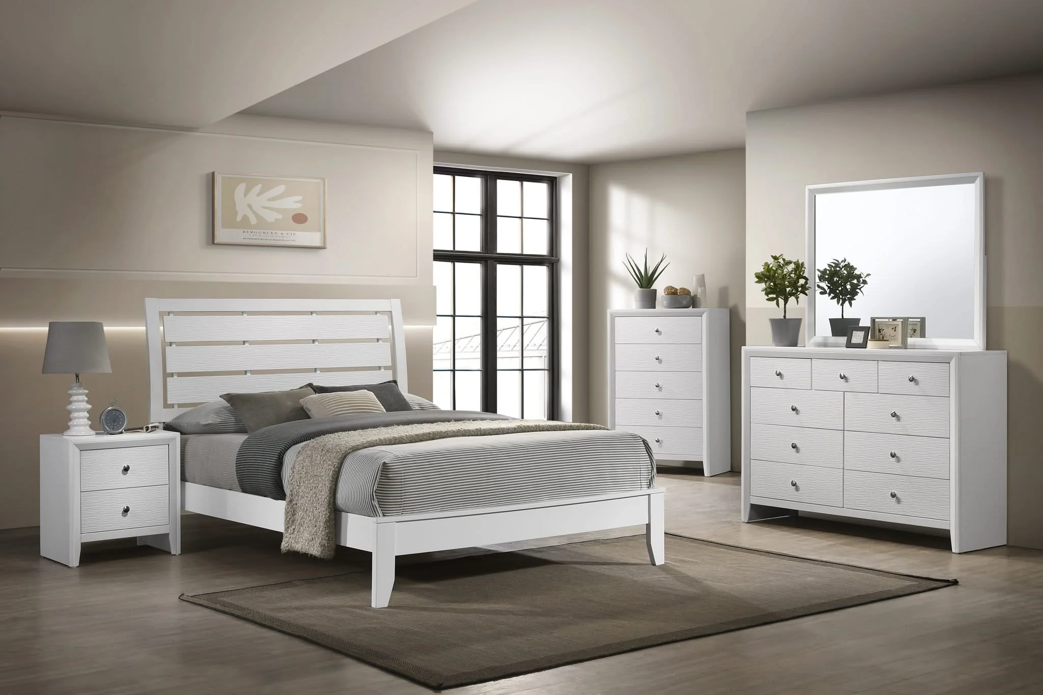 Evan - King Bed - White - Image 4