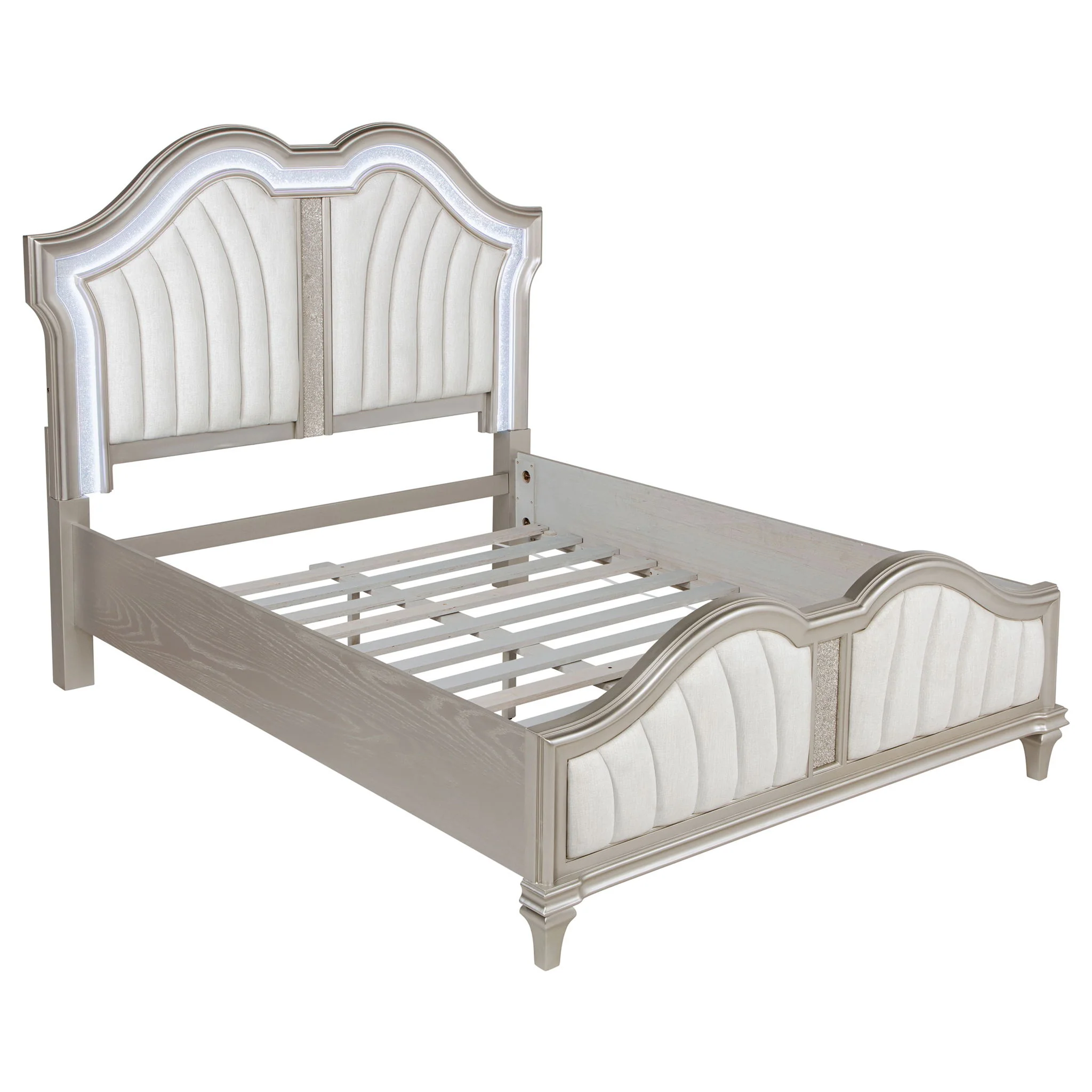 Evangeline 4-piece Queen Bedroom Set Silver Oak - Image 3