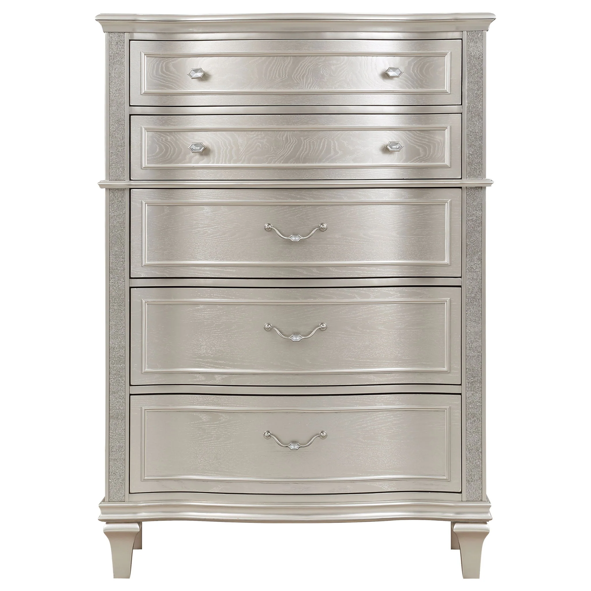 Evangeline 6-drawer Bedroom Chest Silver Oak - Image 4