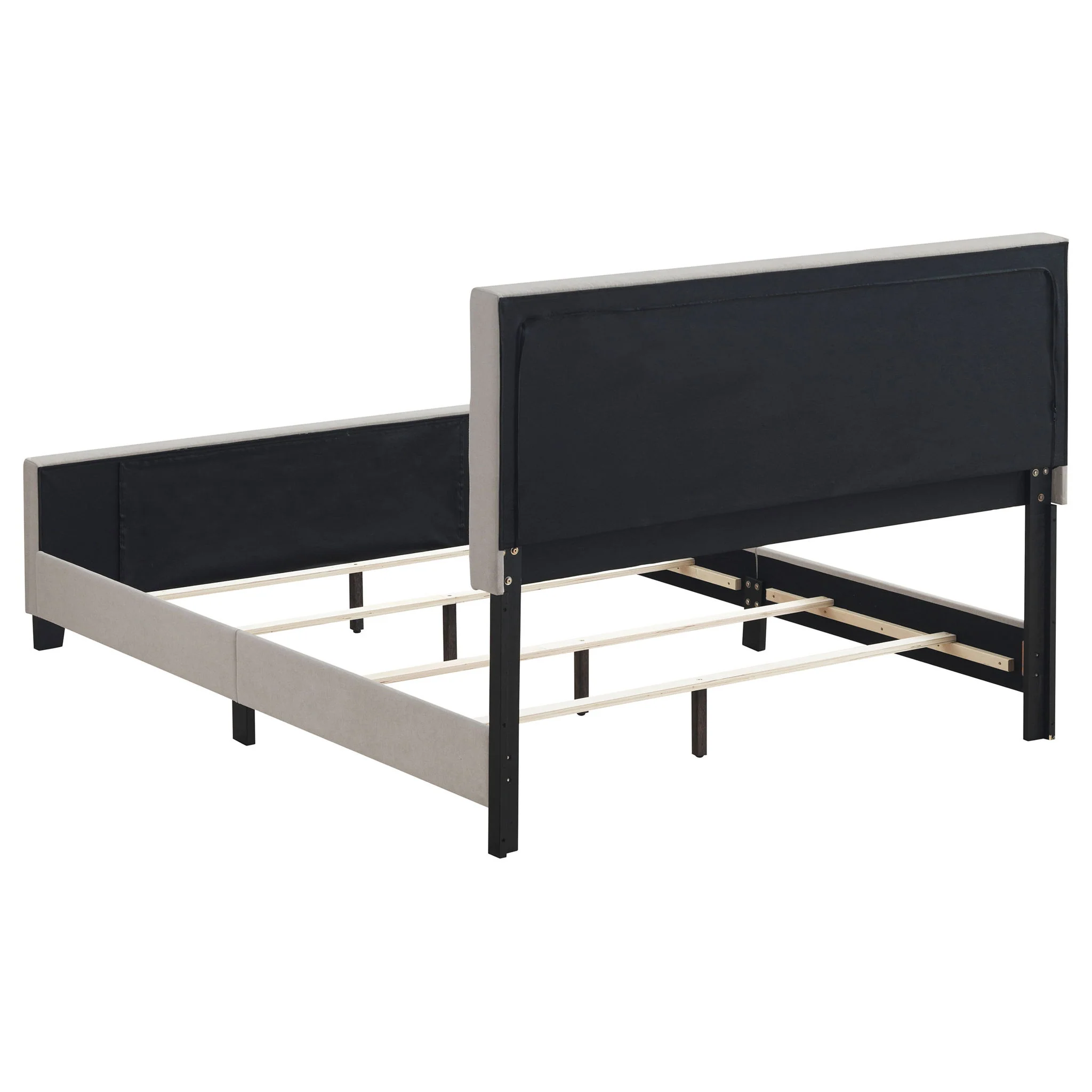 Fairfield Upholstered Queen Panel Bed Beige - Image 4