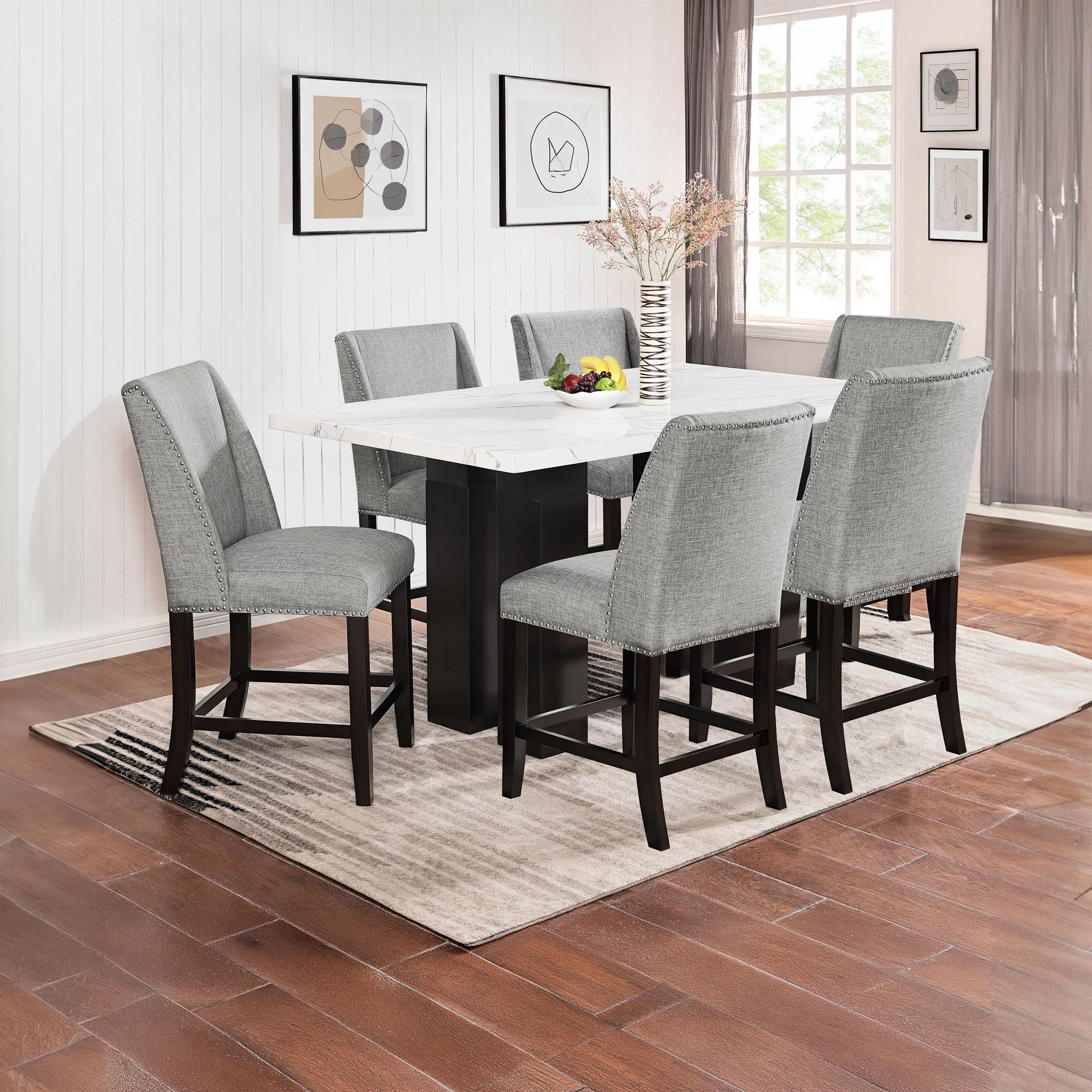 Faust - Adjustable Table Counter Chairs Set - Image 3
