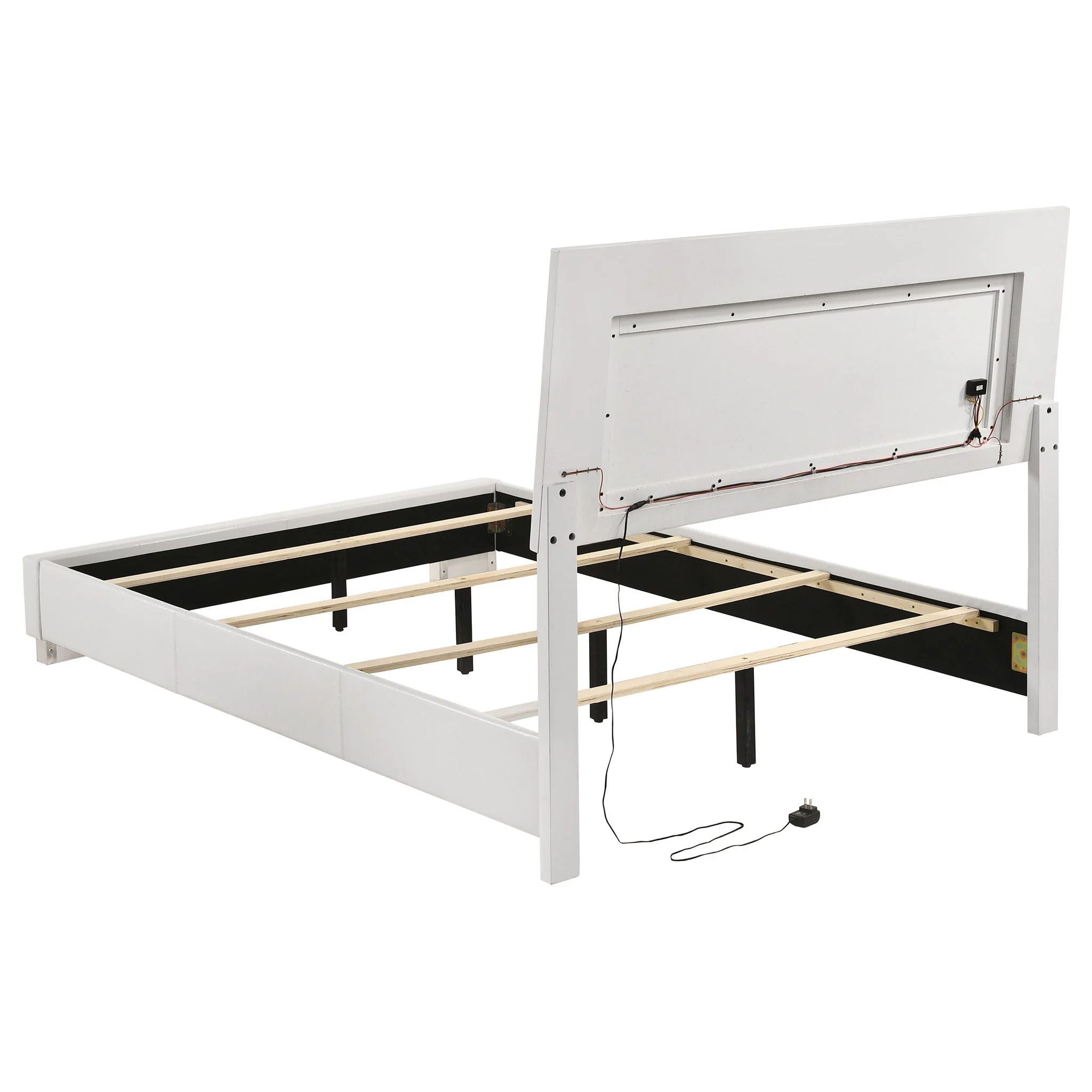 Felicity 4-piece Twin Bedroom Set White High Gloss - Image 4