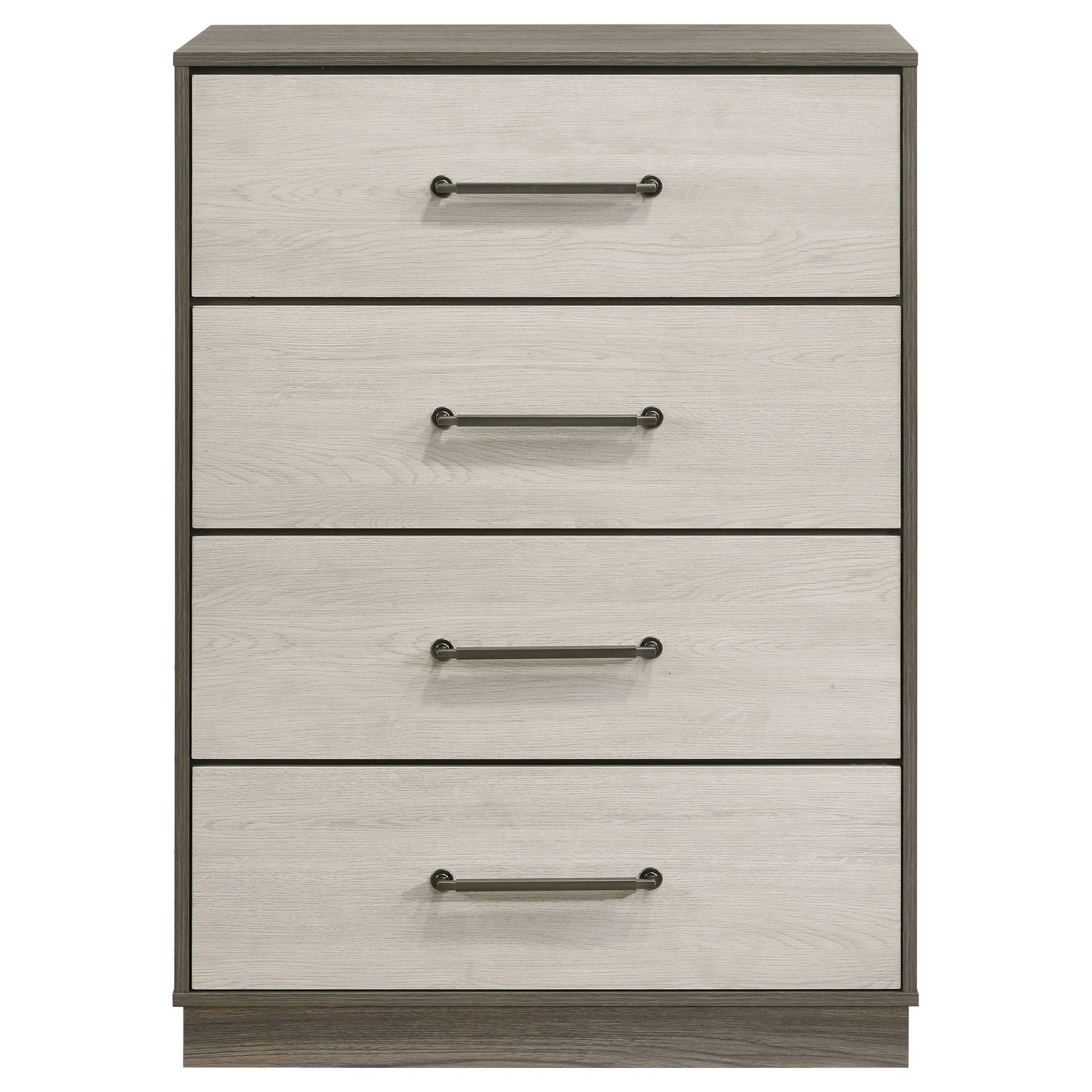 Fenwick 4-drawer Chest of Drawers Grey Oak - Image 4