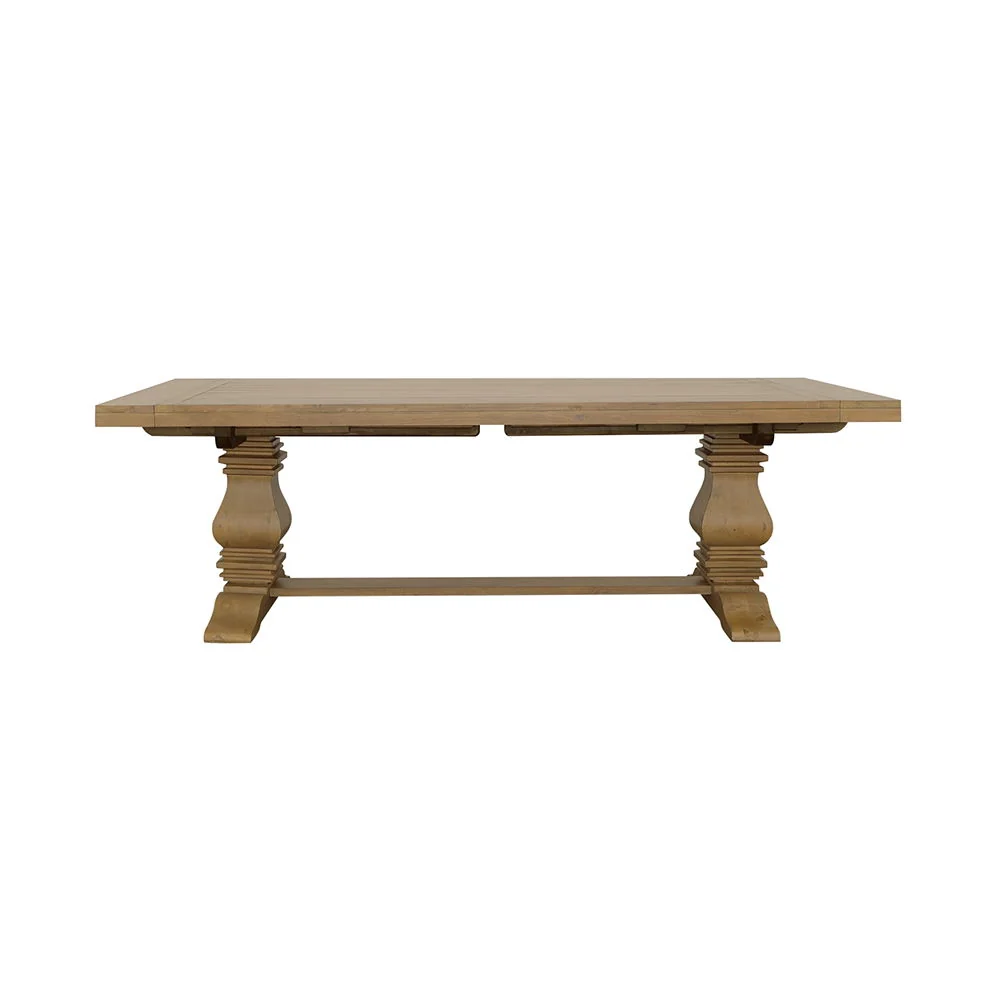 Florence 126-inch Extension Dining Table Rustic Honey - Image 4