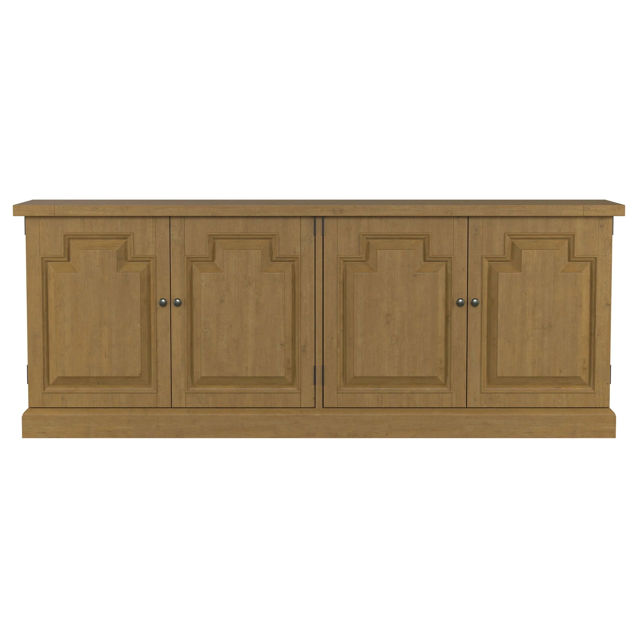 Florence 4-door Dining Sideboard Buffet Cabinet Rustic Honey - Image 4