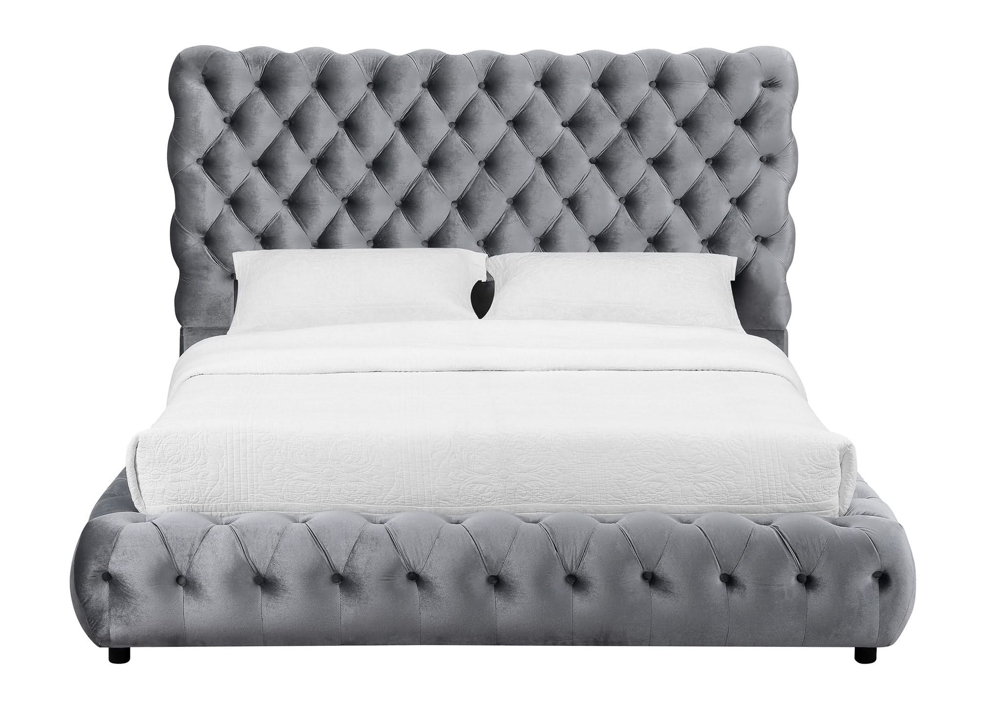 Flory - Queen Bed - Gray - Image 2