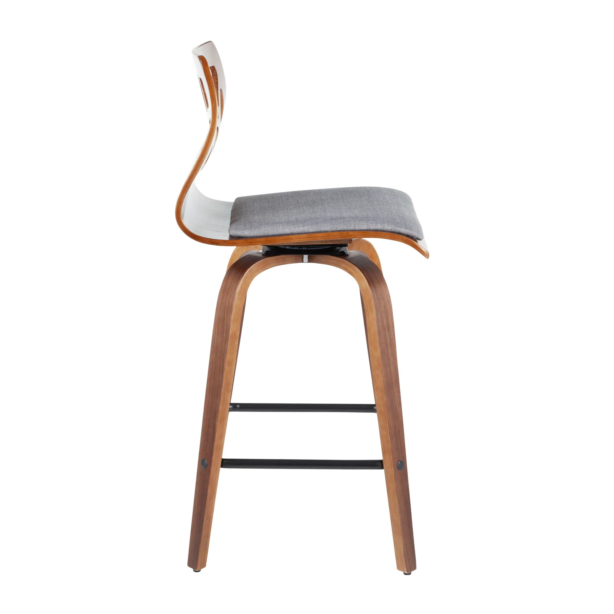 Folia - Mid Century Modern Fixed Height Counter Stool With Swivel (Set of 2) - Image 4