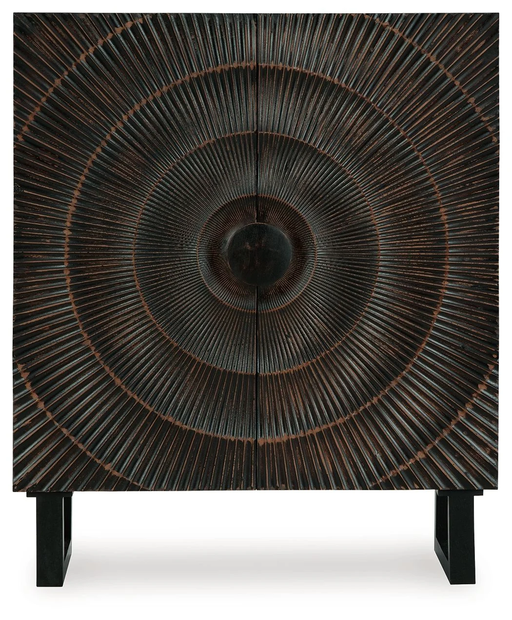 Fosterman - Accent Cabinet - Distressed Black - Image 3