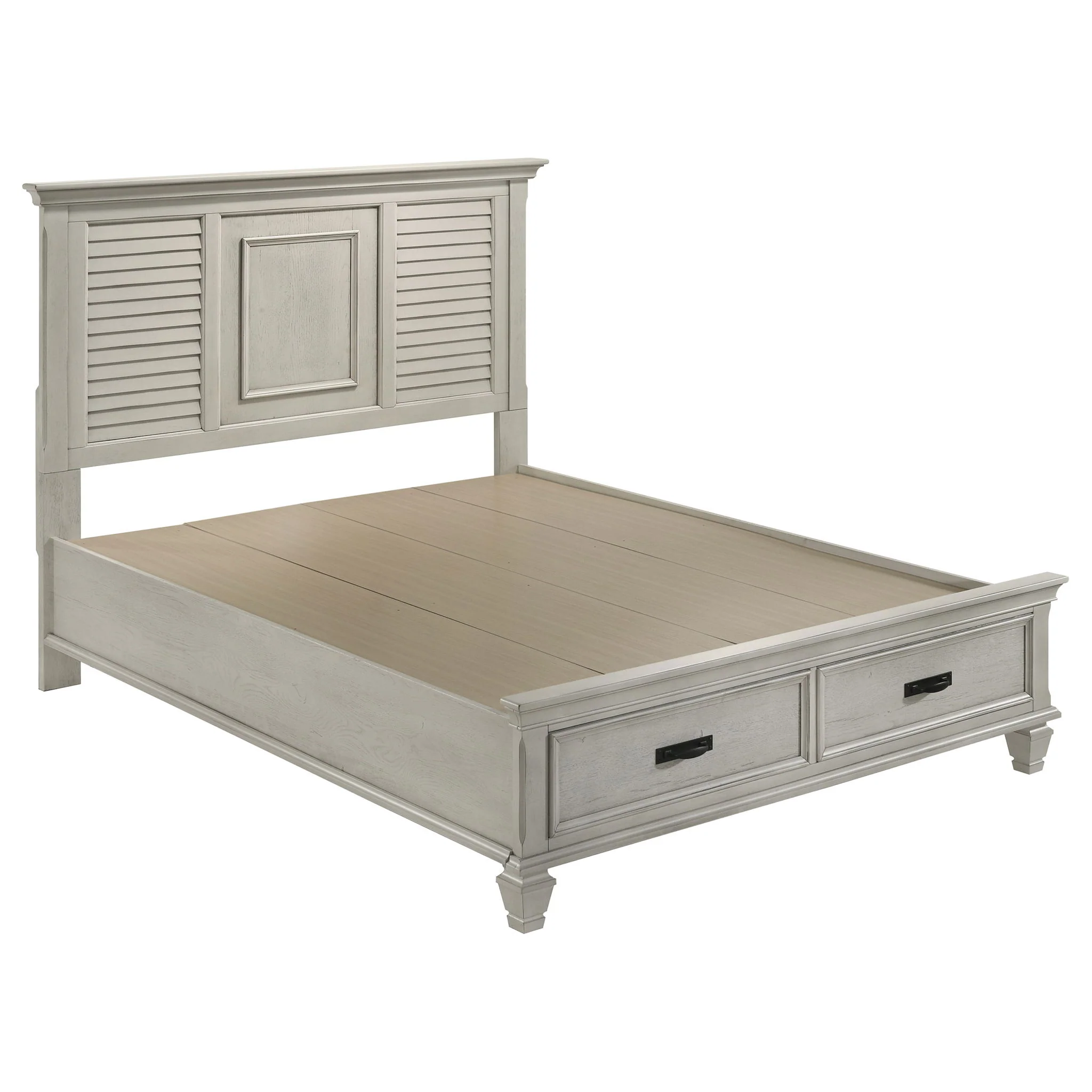 Franco 4-piece Queen Bedroom Set Distressed White - Image 3