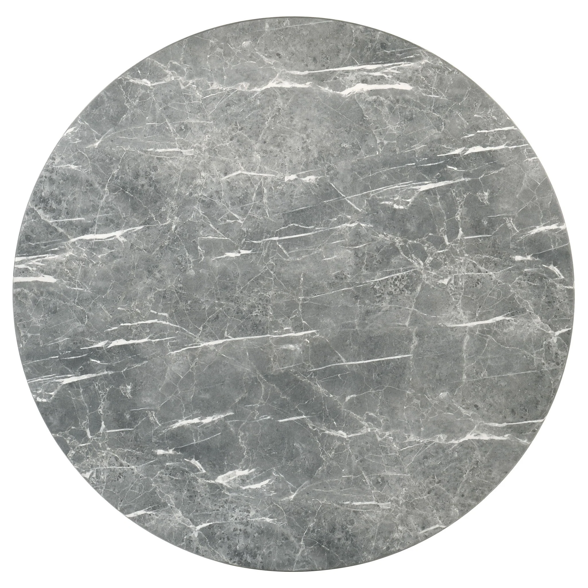 Franklin 50-inch Round Dining Table Grey and Dark Oak - Image 3