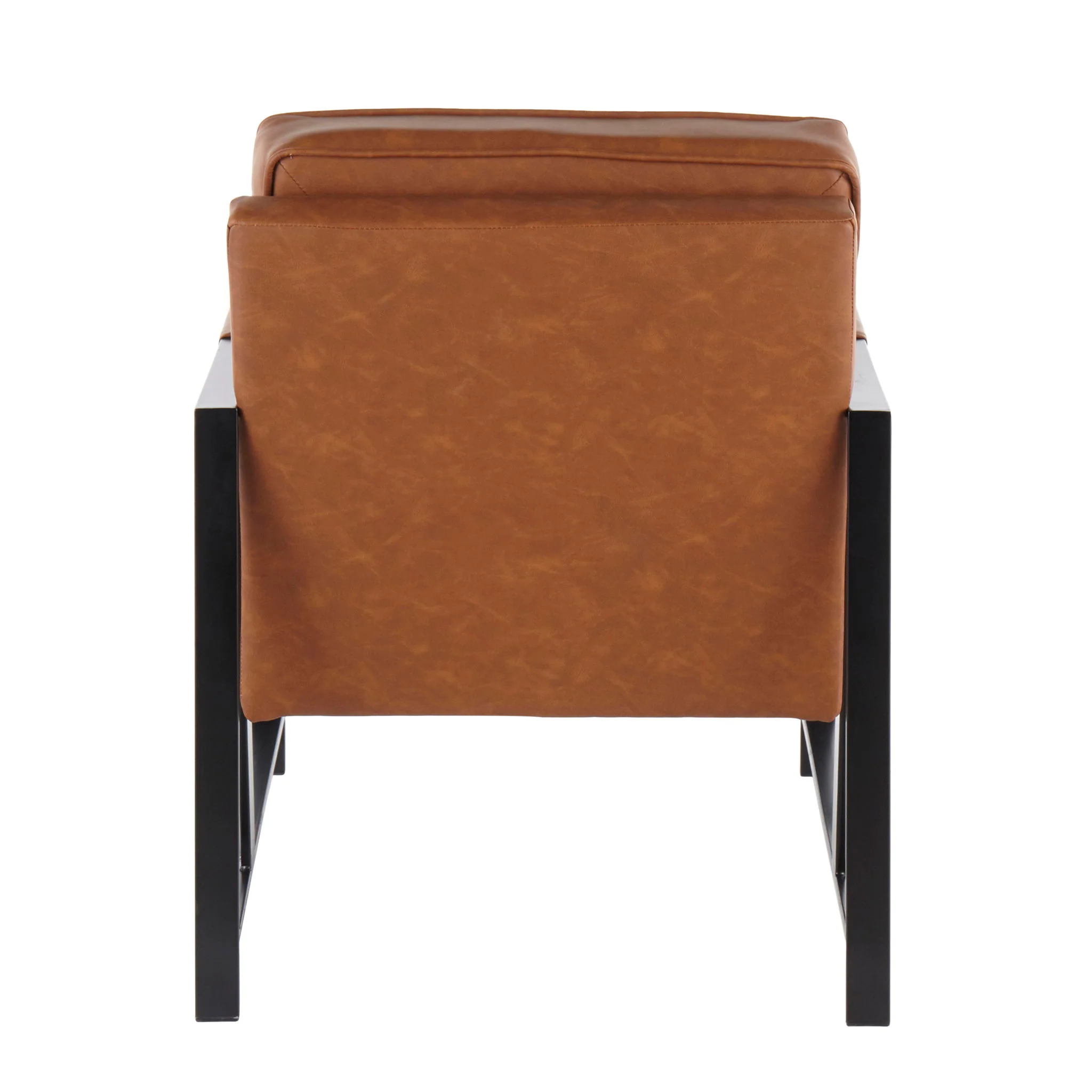 Franklin - Contemporary Arm Chair - Black / Camel - Image 2