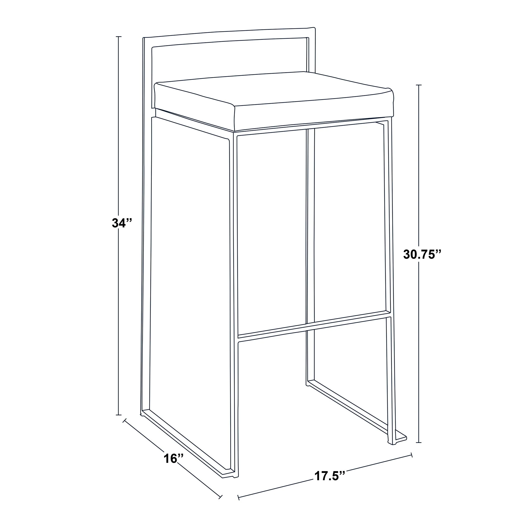 Fuji - Contemporary And Elegant Design Stackable Barstool - Image 24