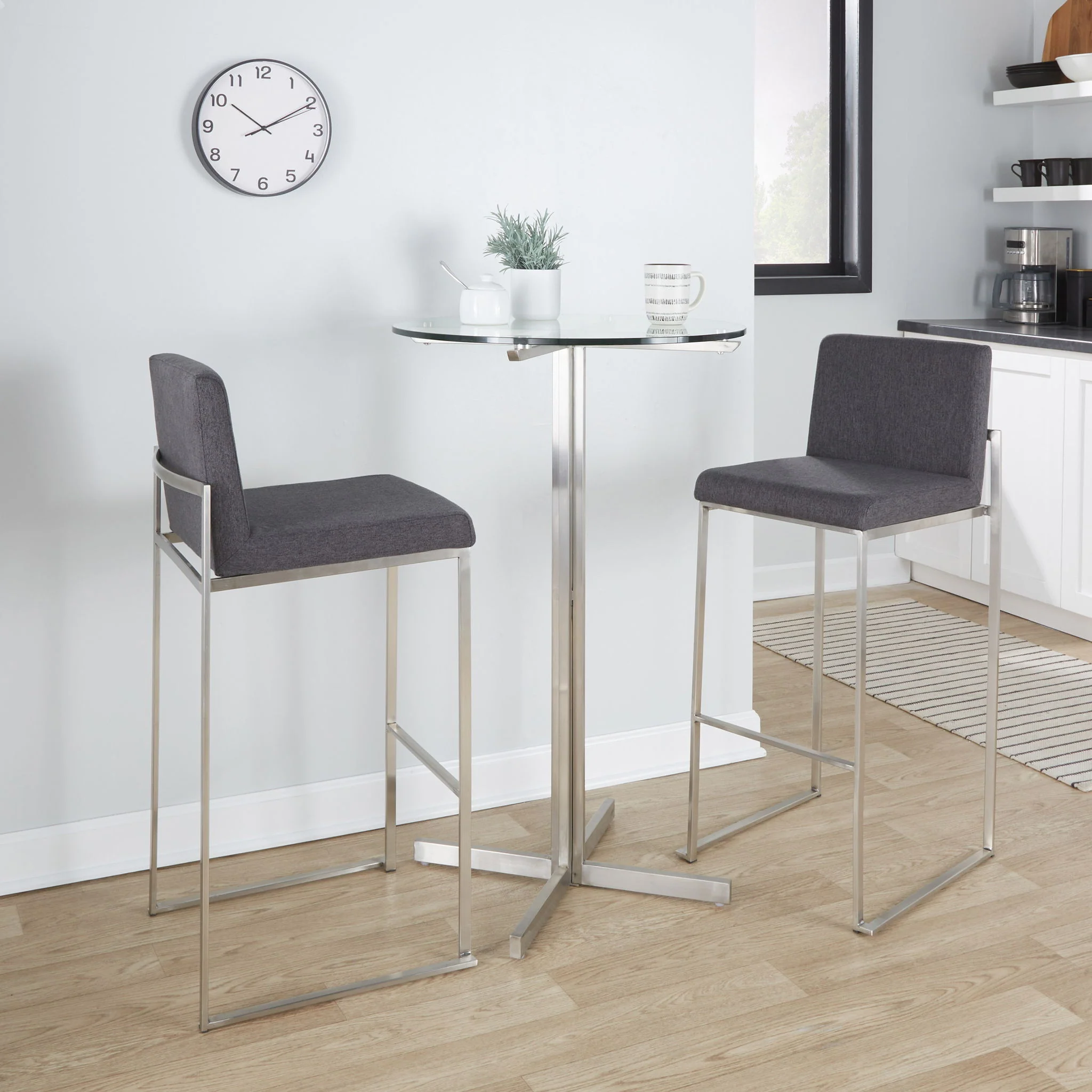 Fuji - Contemporary And Modern Elegance High Back Barstool - Image 18