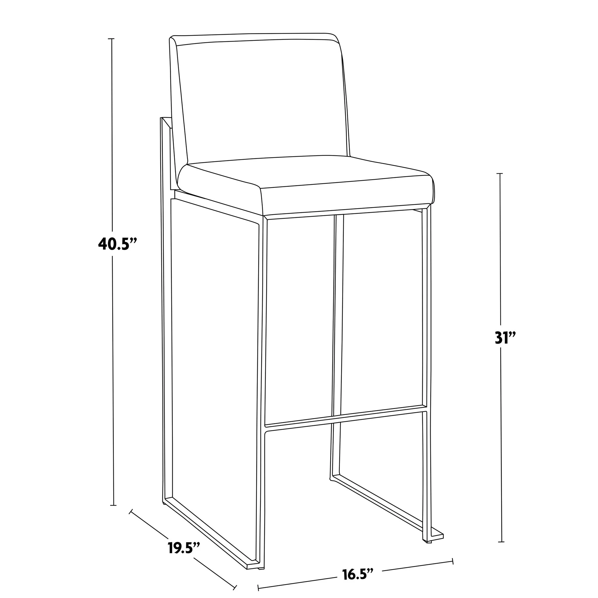 Fuji - Contemporary And Modern Elegance High Back Barstool - Image 25