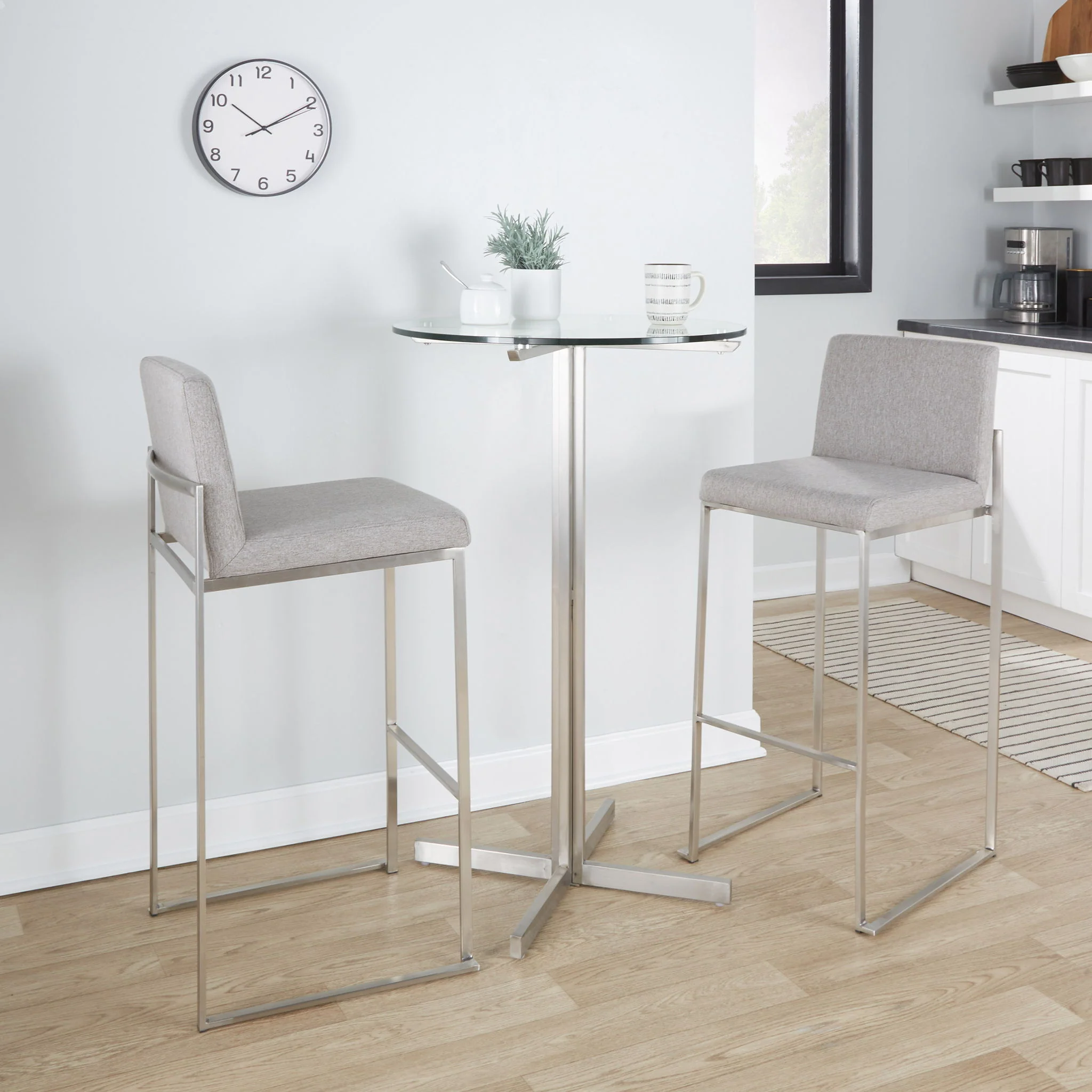 Fuji - Contemporary And Modern Elegance High Back Barstool - Image 26