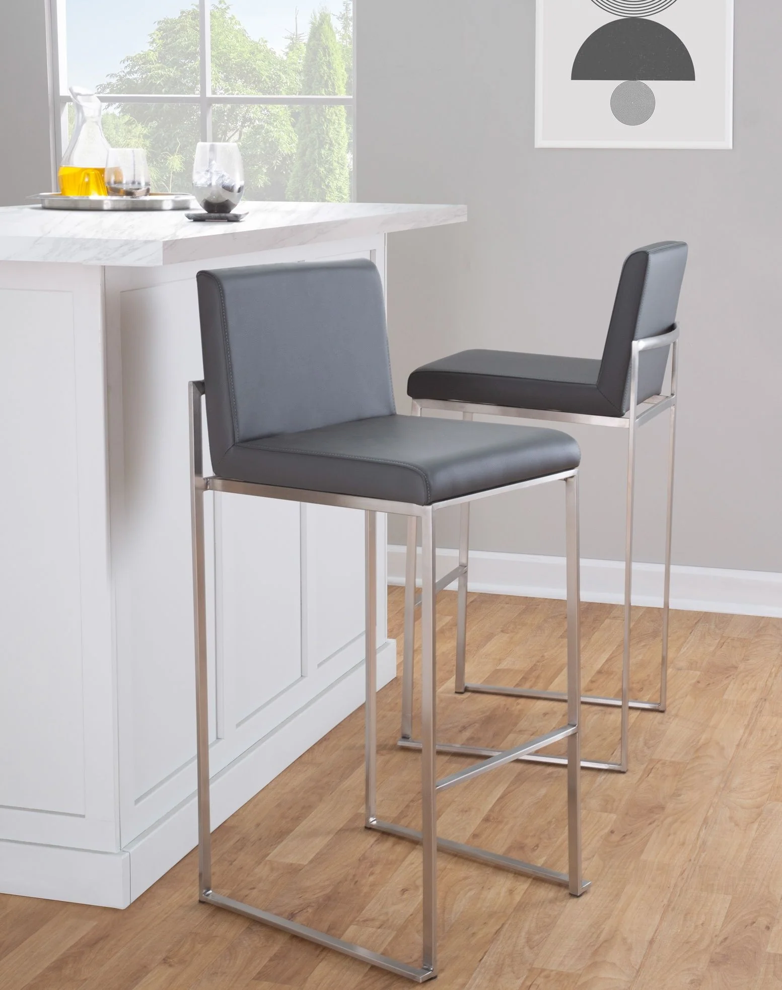 Fuji - Contemporary And Modern Elegance High Back Barstool - Image 50