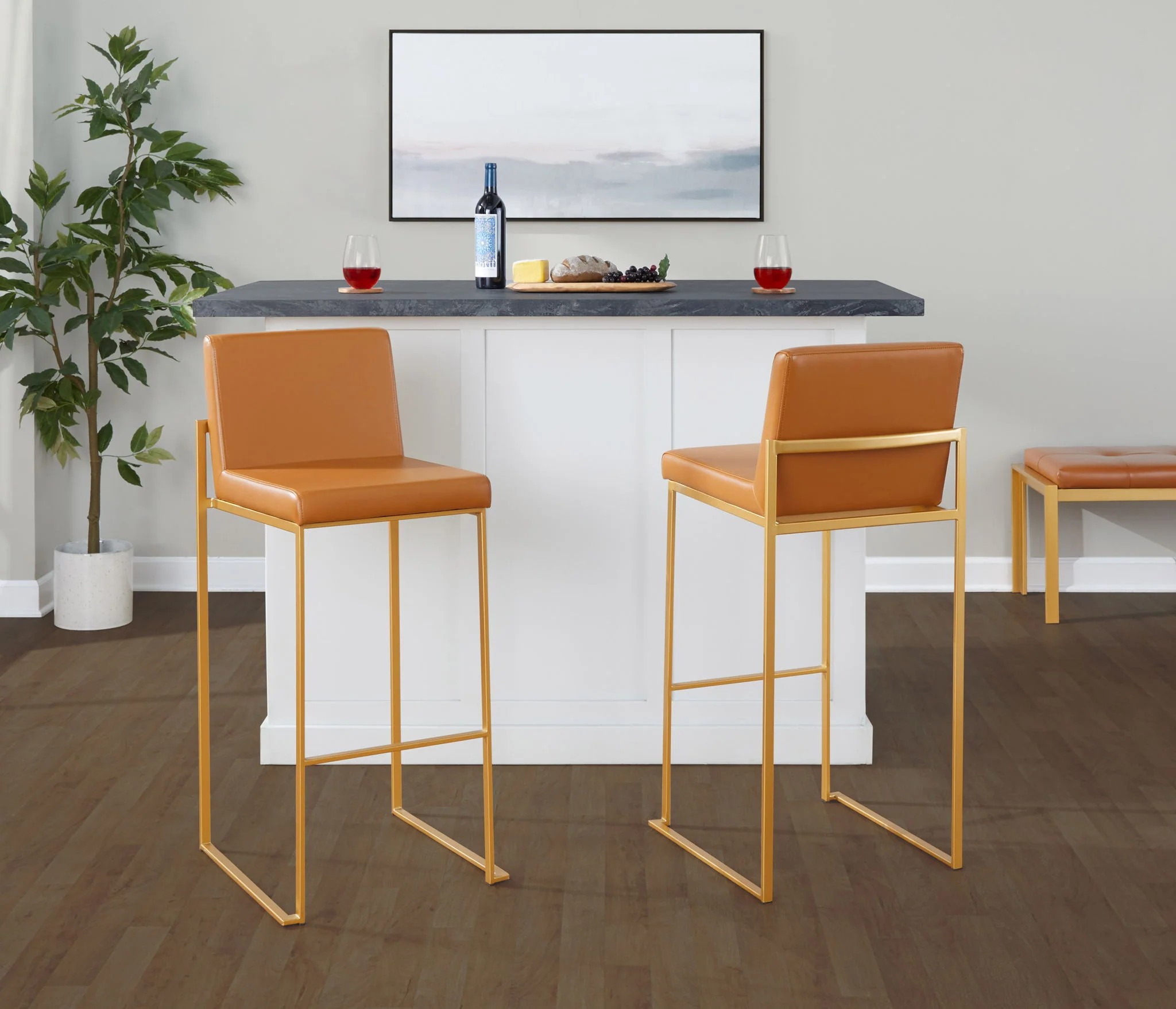 Fuji - Contemporary Design High Back Barstool - Image 12