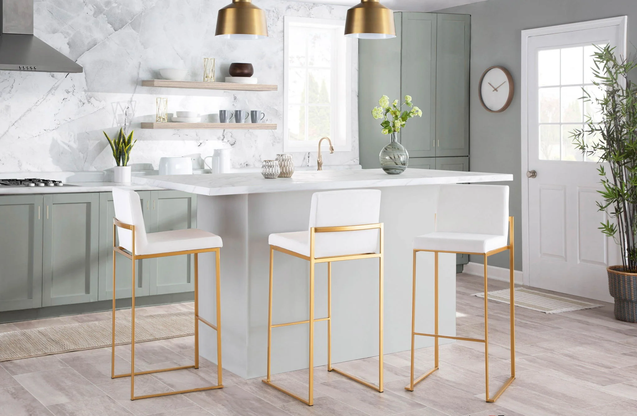 Fuji - Contemporary Design High Back Barstool - Image 13
