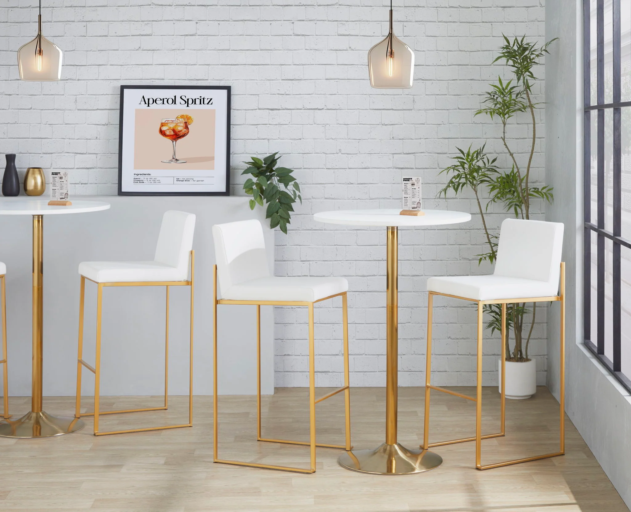 Fuji - Contemporary Design High Back Barstool - Image 35