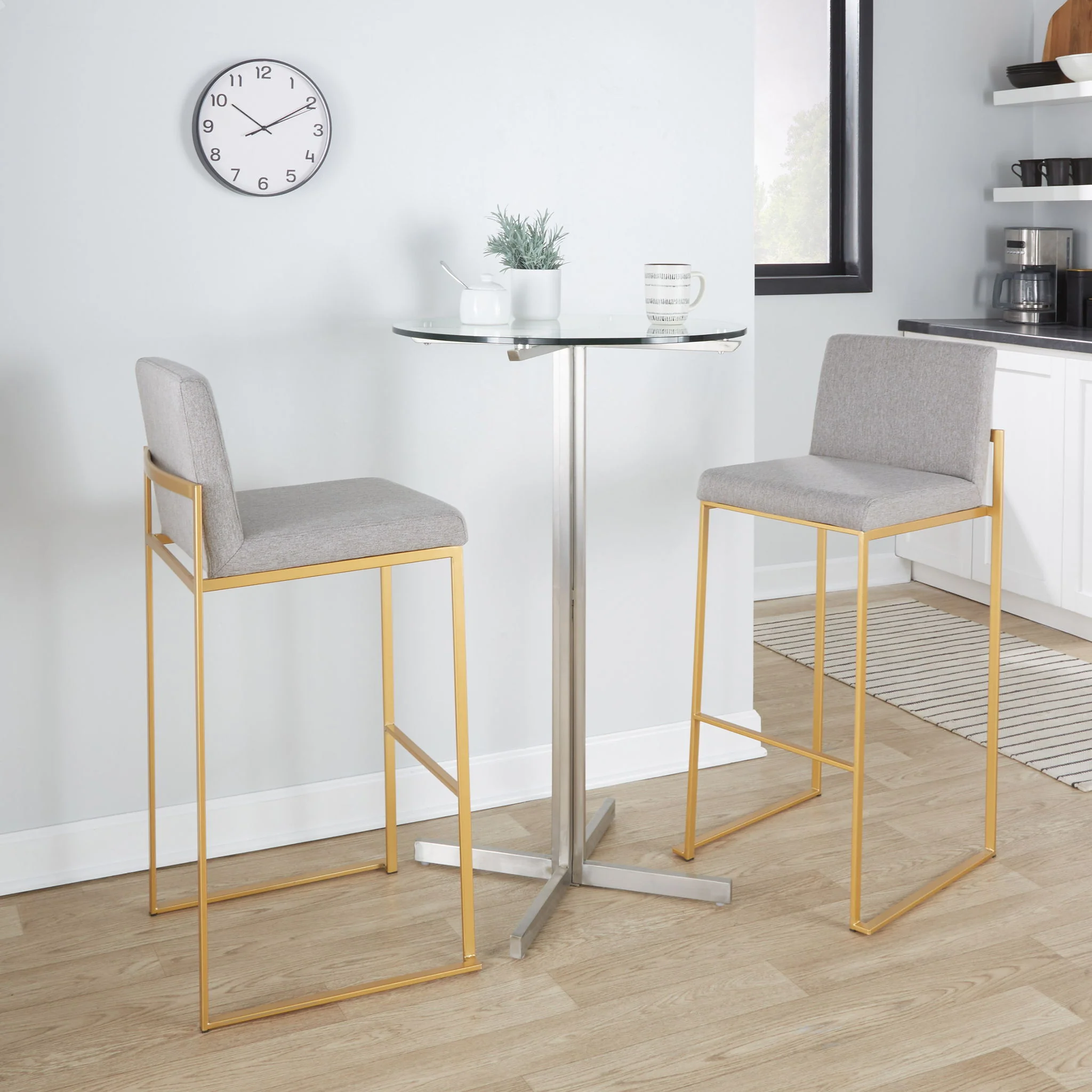 Fuji - Contemporary Design High Back Barstool - Image 7