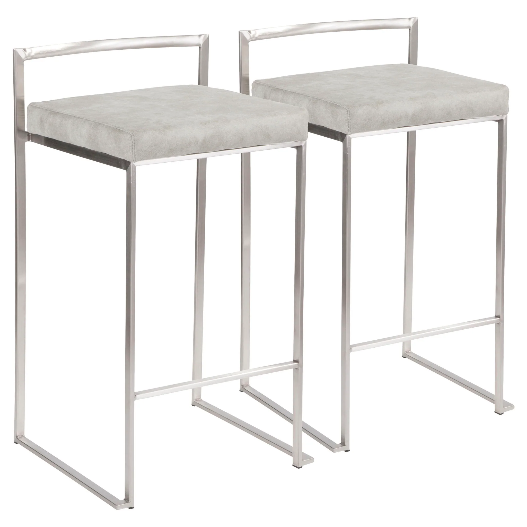 Fuji - Contemporary Elegant Stackable Counter Stool Set - Image 2