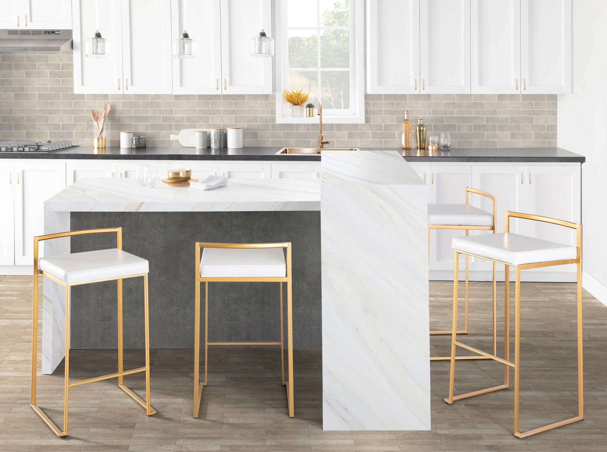 Fuji - Contemporary / Glam & Quality Construction Barstool - Image 24