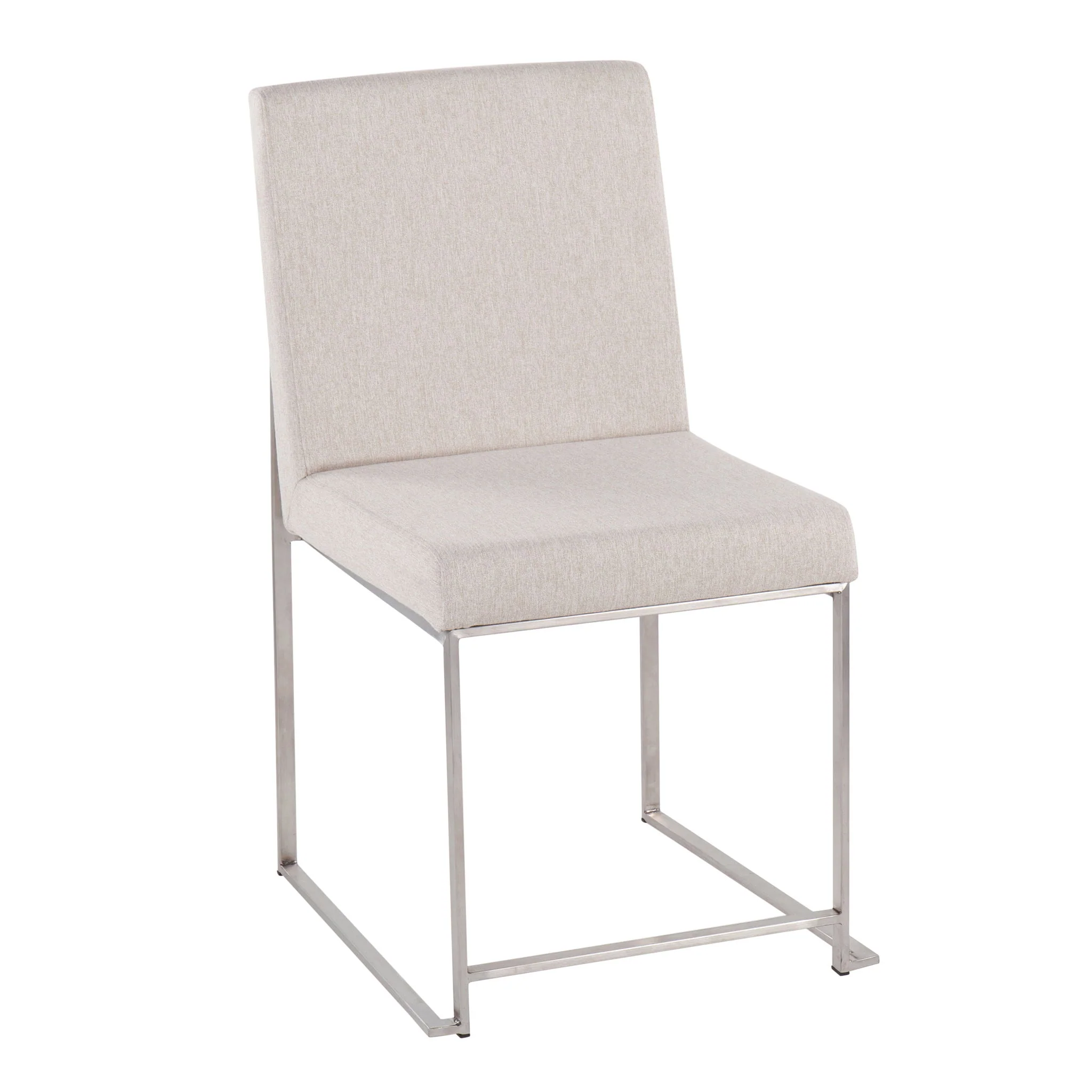 Fuji - Contemporary High Back Dining Chair, Modern Elegance (Set of 2) - Image 3