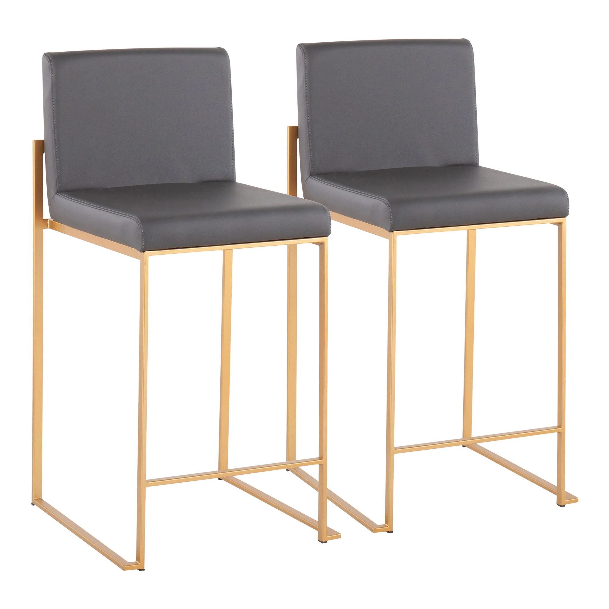 Fuji - Contemporary High Back Stylish Counter Stool - Image 14